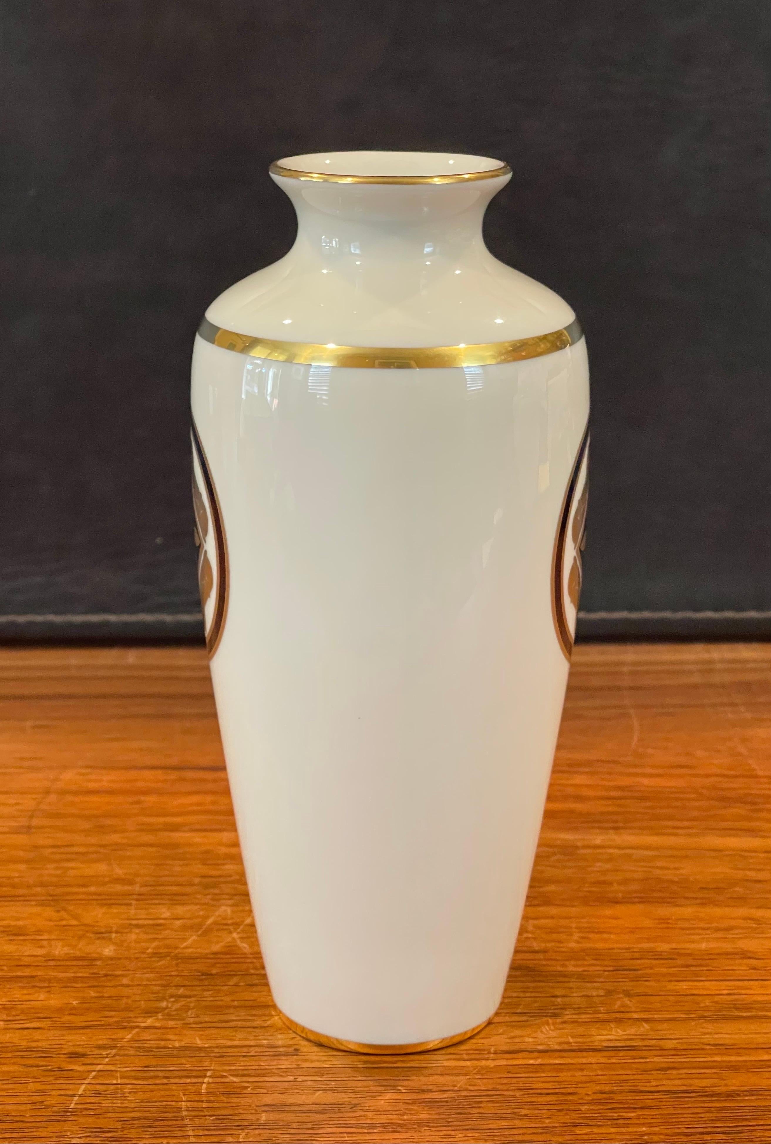La Maison de L' Art Deco Porcelain Vase by Cartier In Good Condition In San Diego, CA