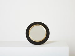 La Maison Desny, Art déco-Schminktisch-Schminktisch aus Messing und Opalglas, 1930er-Jahre