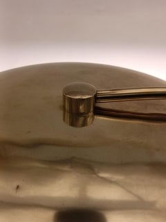 La Maison Desny Brass Table Lamp with Swivel Arm, France 1950s