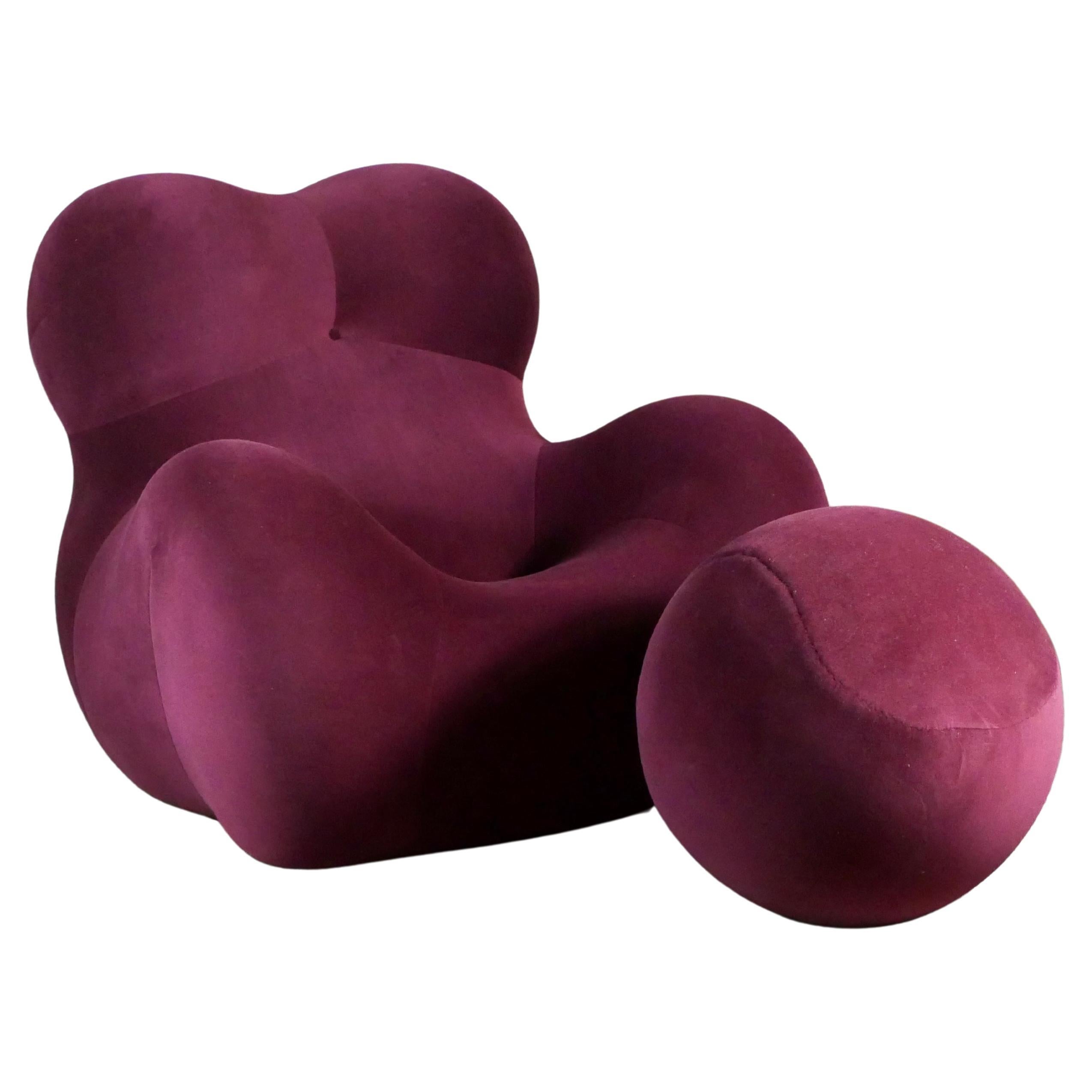 La Mamma set, armchair and ottoman UP5 and 6 by Gaetano Pesce for B&B Italia For Sale