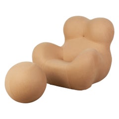 La Mamma Up 5 Lounge Chair & Ottoman for B&B Italia