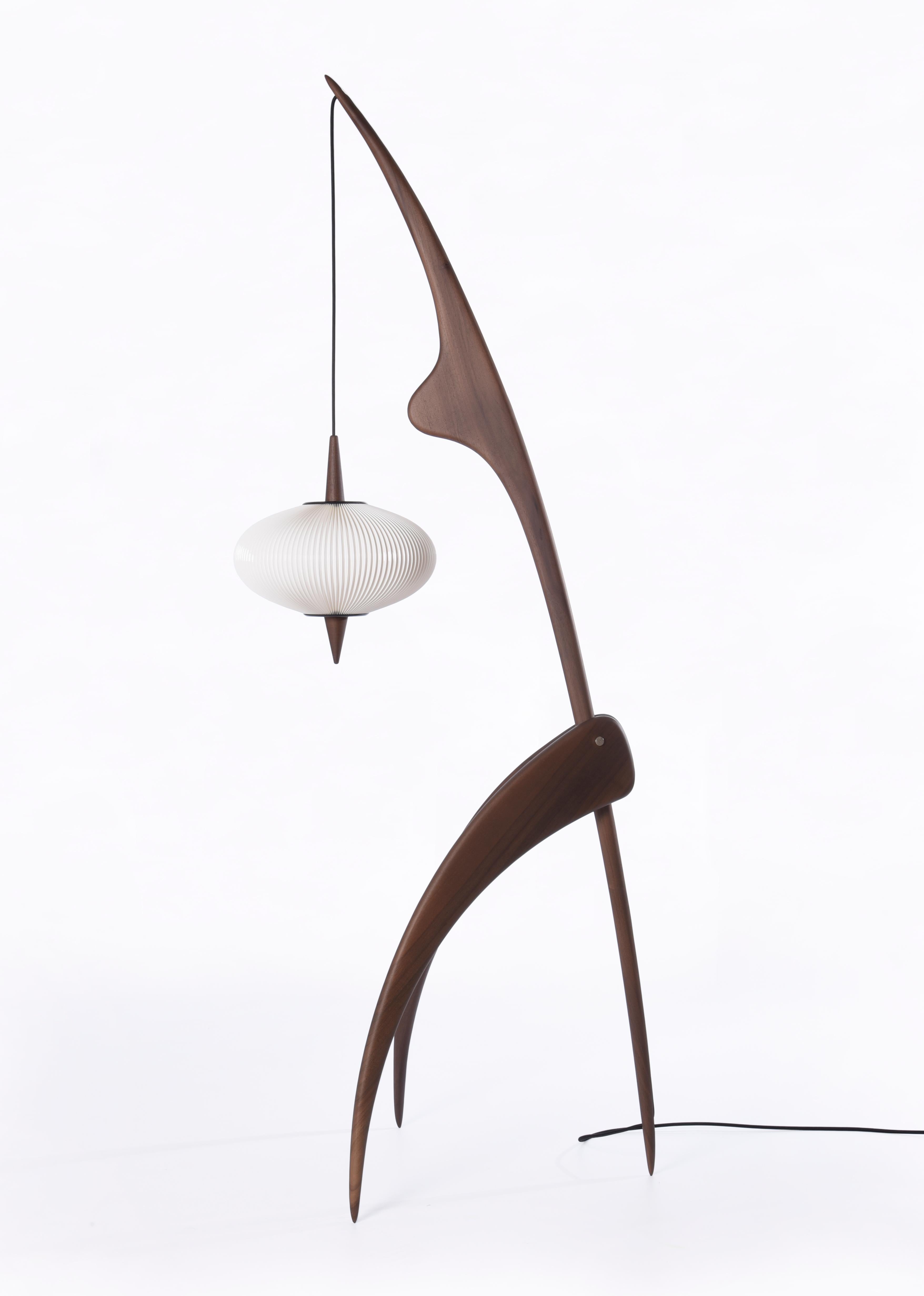 La Mante Religieuse Floor Lamp by Rispal In New Condition For Sale In Brooklyn, NY