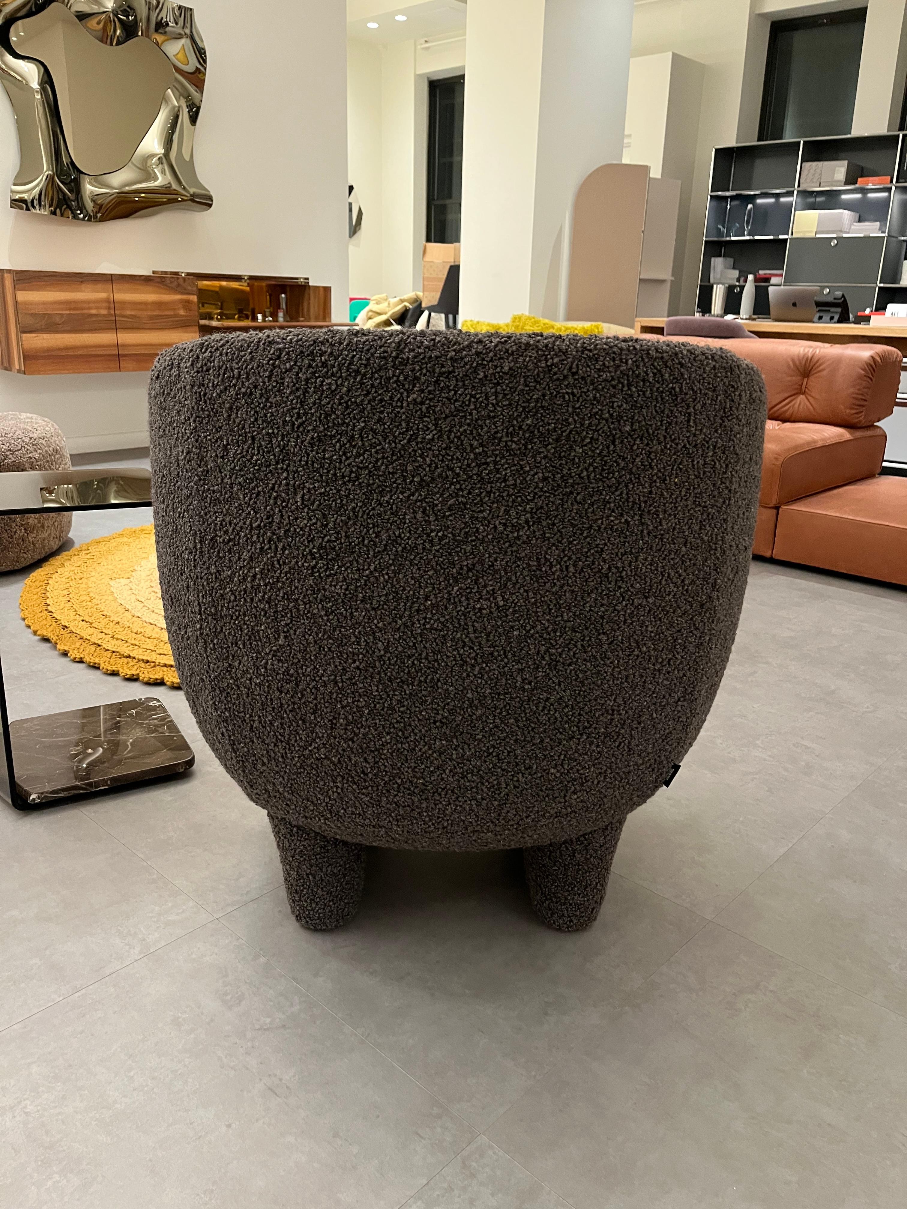 Italian La Manufacture Moro Lounge Armchair by Sebastian Herkner in STOCK For Sale