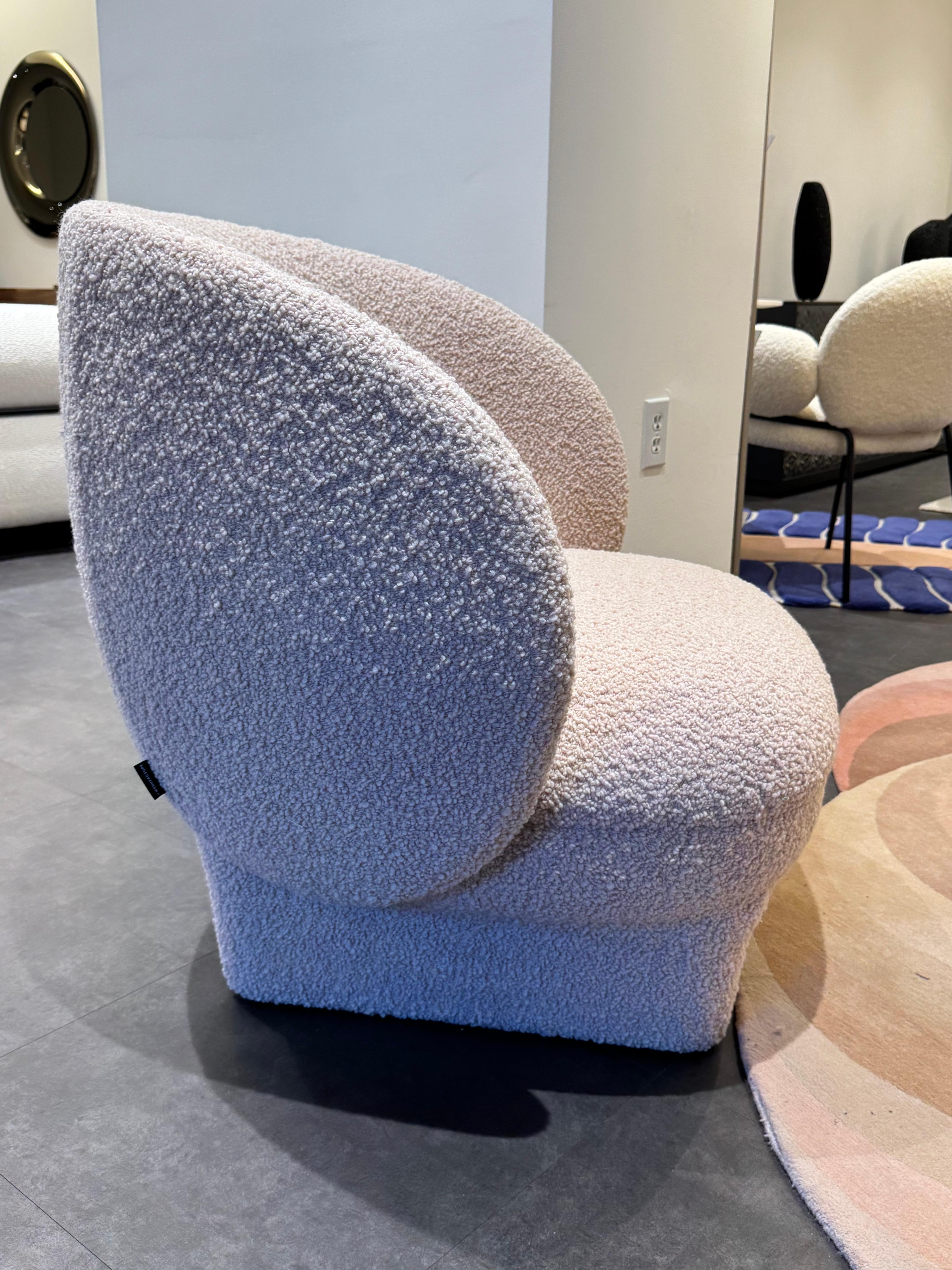 Italian La Manufacture Moro Lounge Armchair by Sebastian Herkner in STOCK For Sale