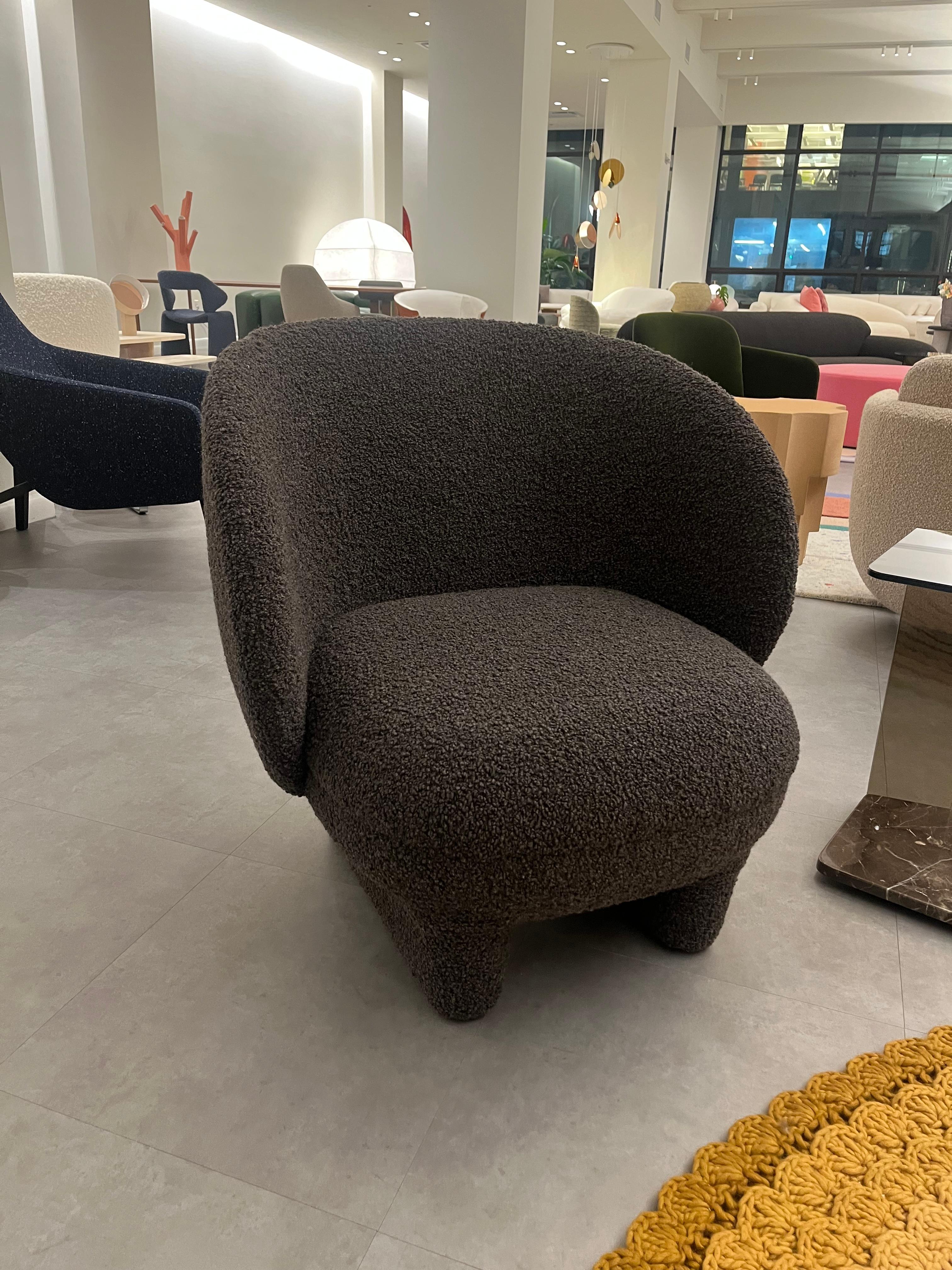 Contemporary La Manufacture Moro Lounge Armchair by Sebastian Herkner in STOCK For Sale
