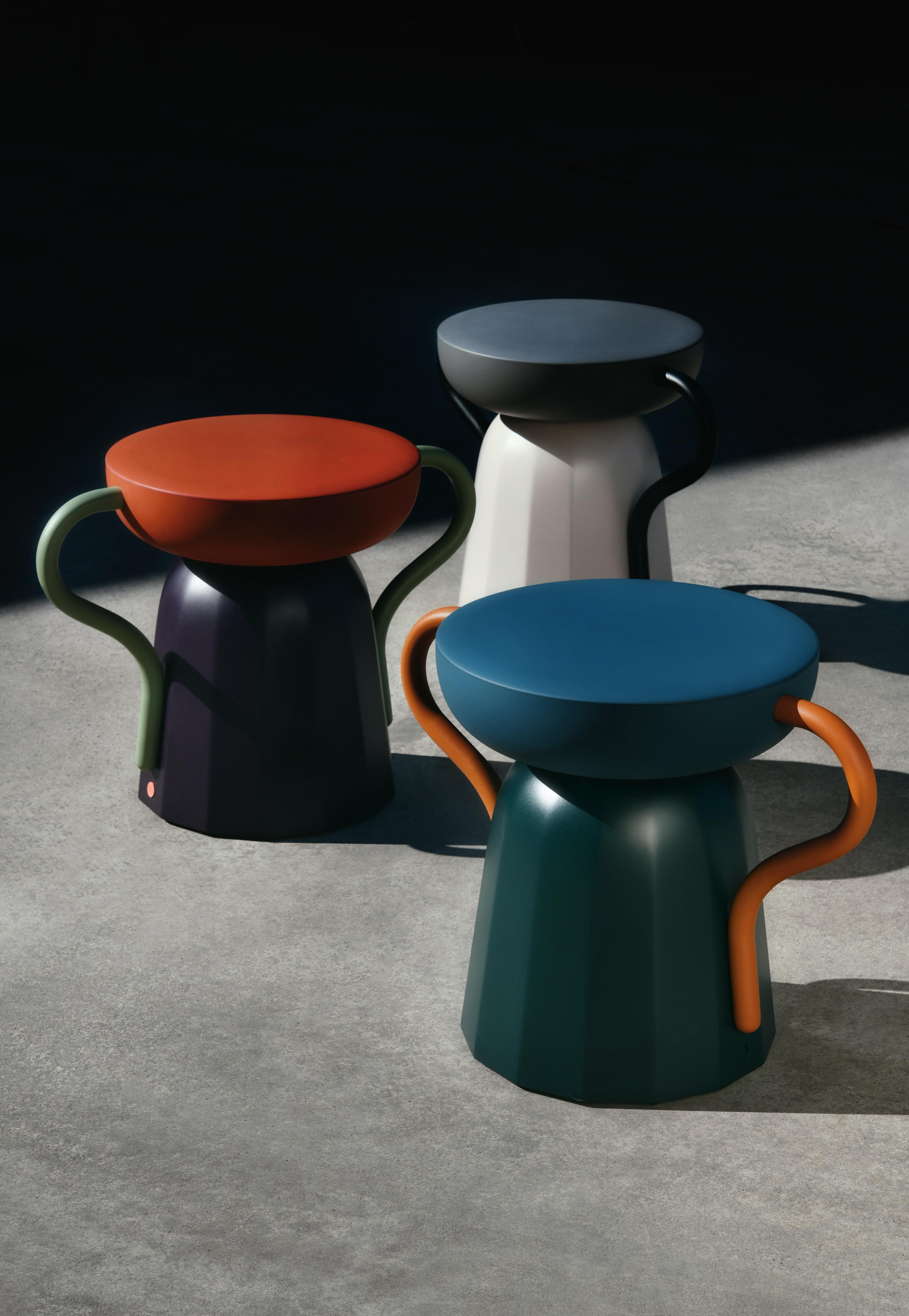 La Manufacture-Paris Allié Stool Occasional Table Designed by Luca Nichetto For Sale 1