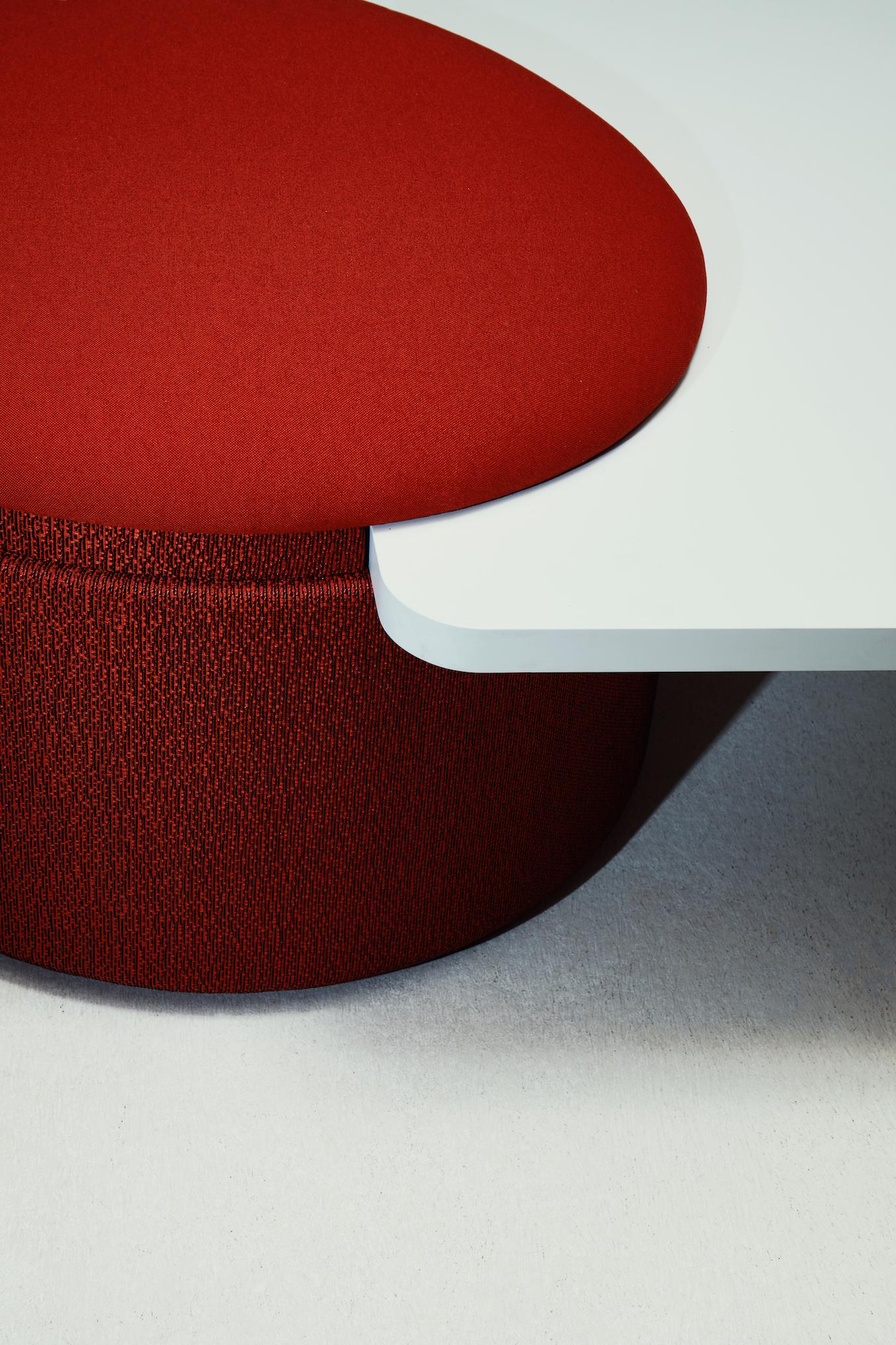 Customizable La Manufacture-Paris Amazone Table & Poufs Designed by Atelier Oï In New Condition For Sale In New York, NY