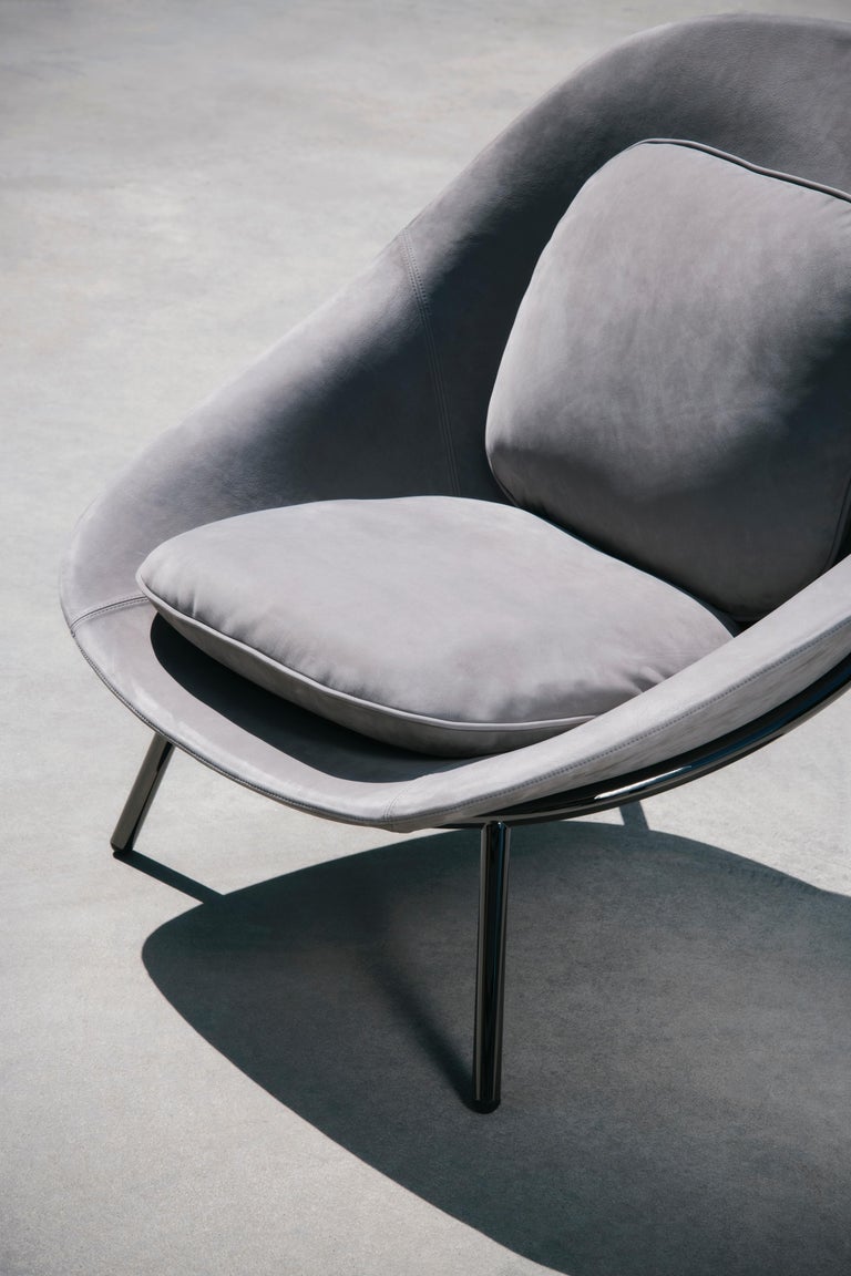 Textile La Manufacture-Paris Amphora Lounge Chair Designed by Noé Duchaufour-Lawrance For Sale
