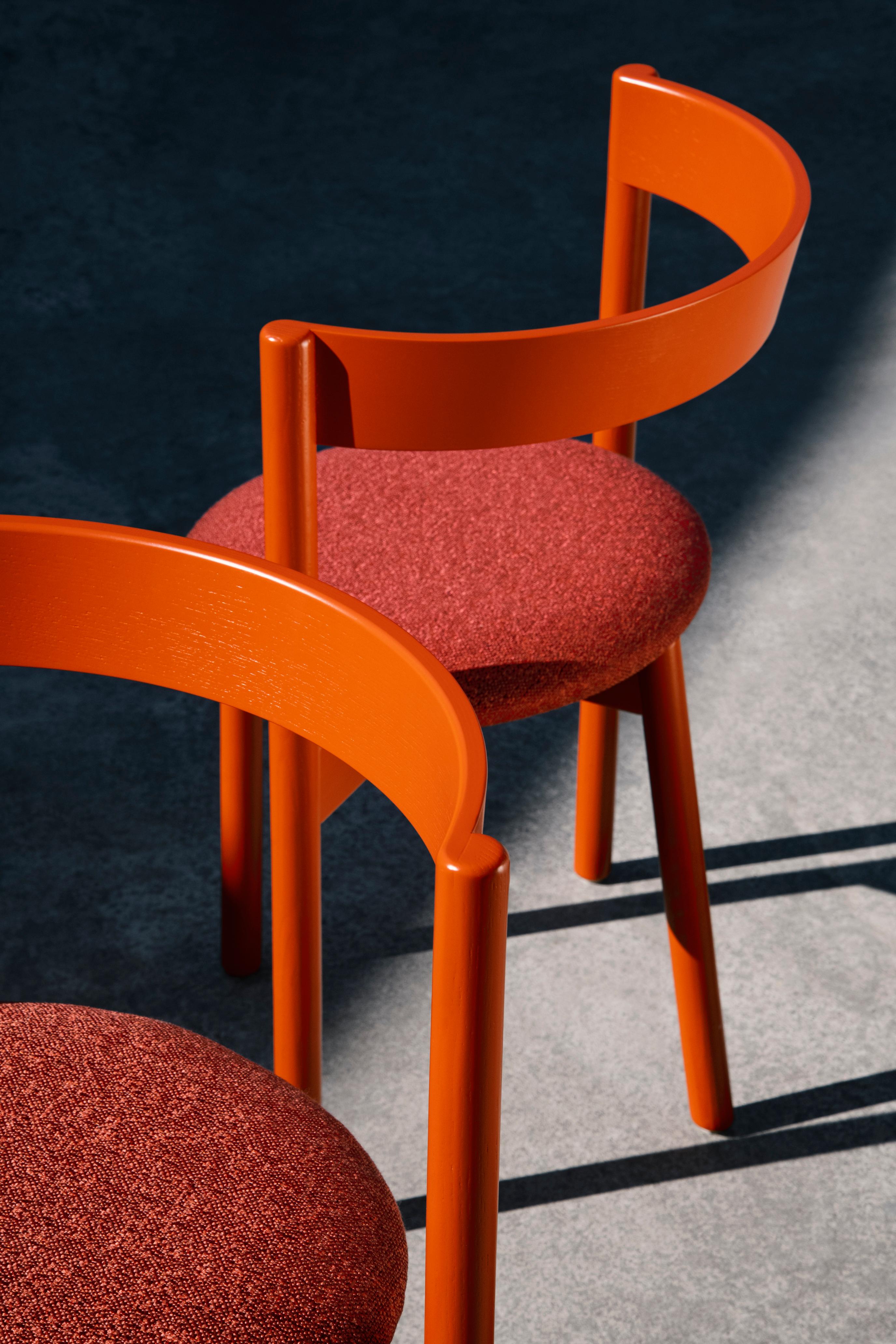 Italian Customizable La Manufacture-Paris April Solid Wood Chair Designed by Neri & Hu For Sale