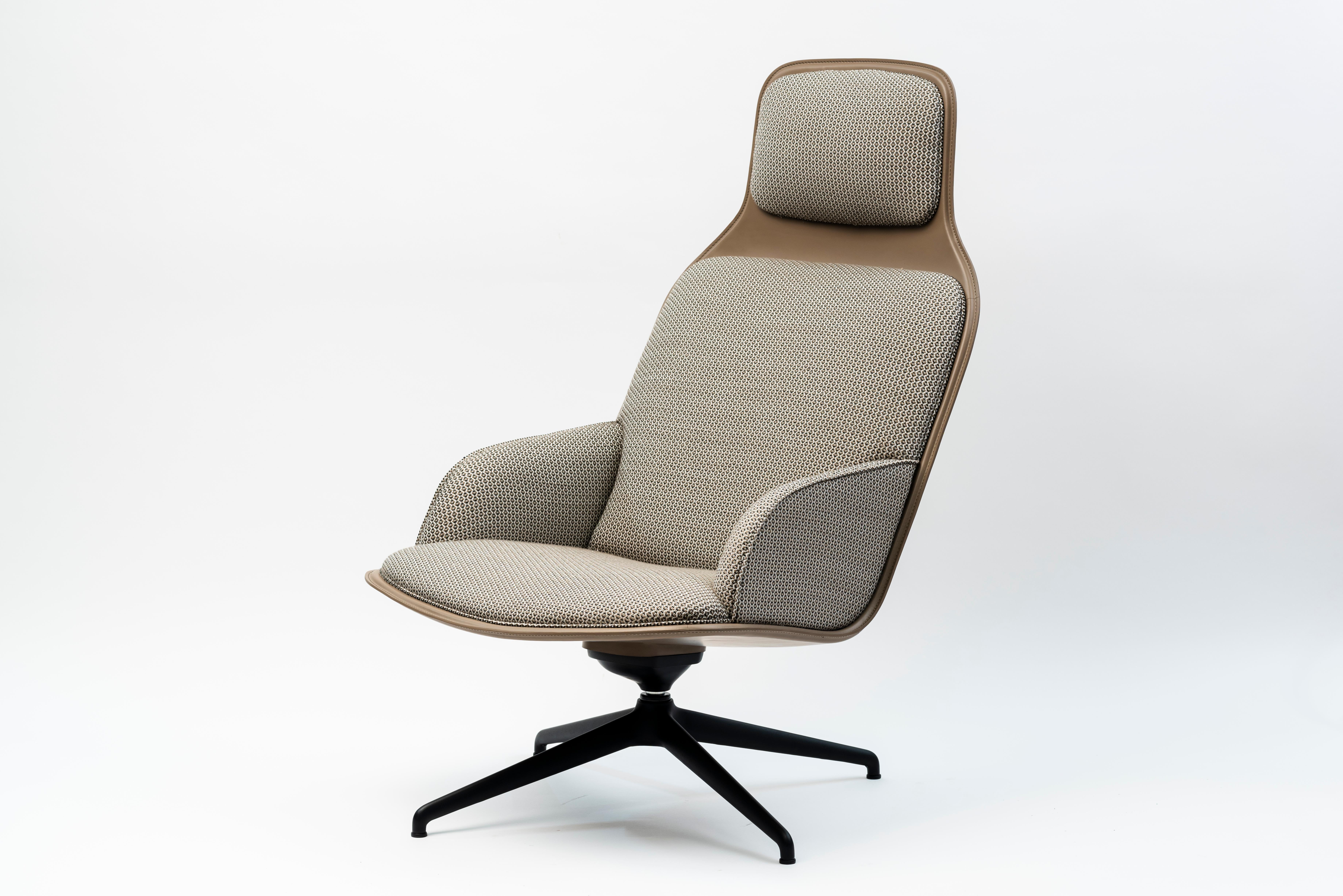 Textile Customizable La Manufacture-Paris  Assemblage Armchair Designed by Todd Bracher For Sale