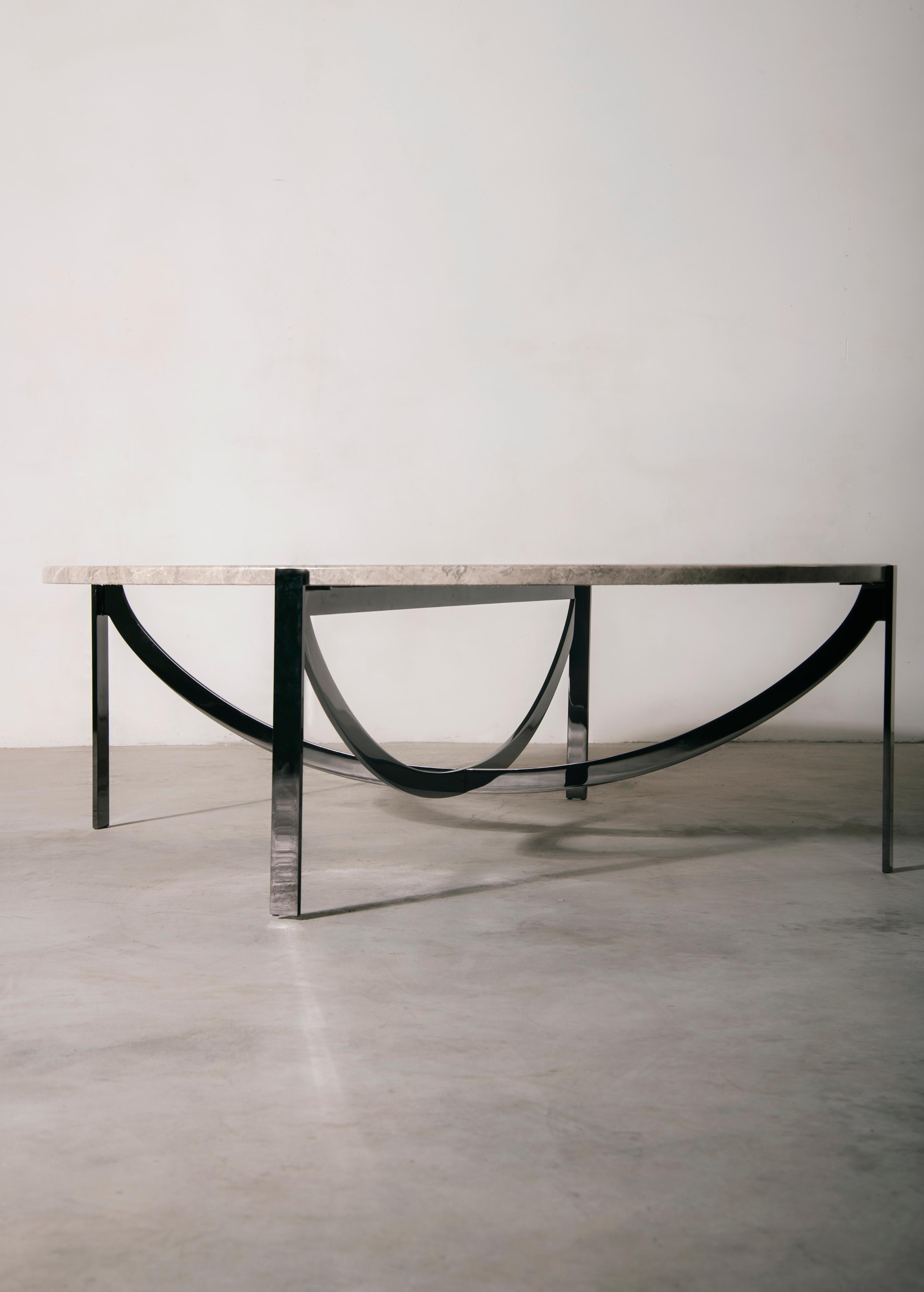 Metal La Manufacture-Paris Astra Side Table Design by Patrick Norguet For Sale