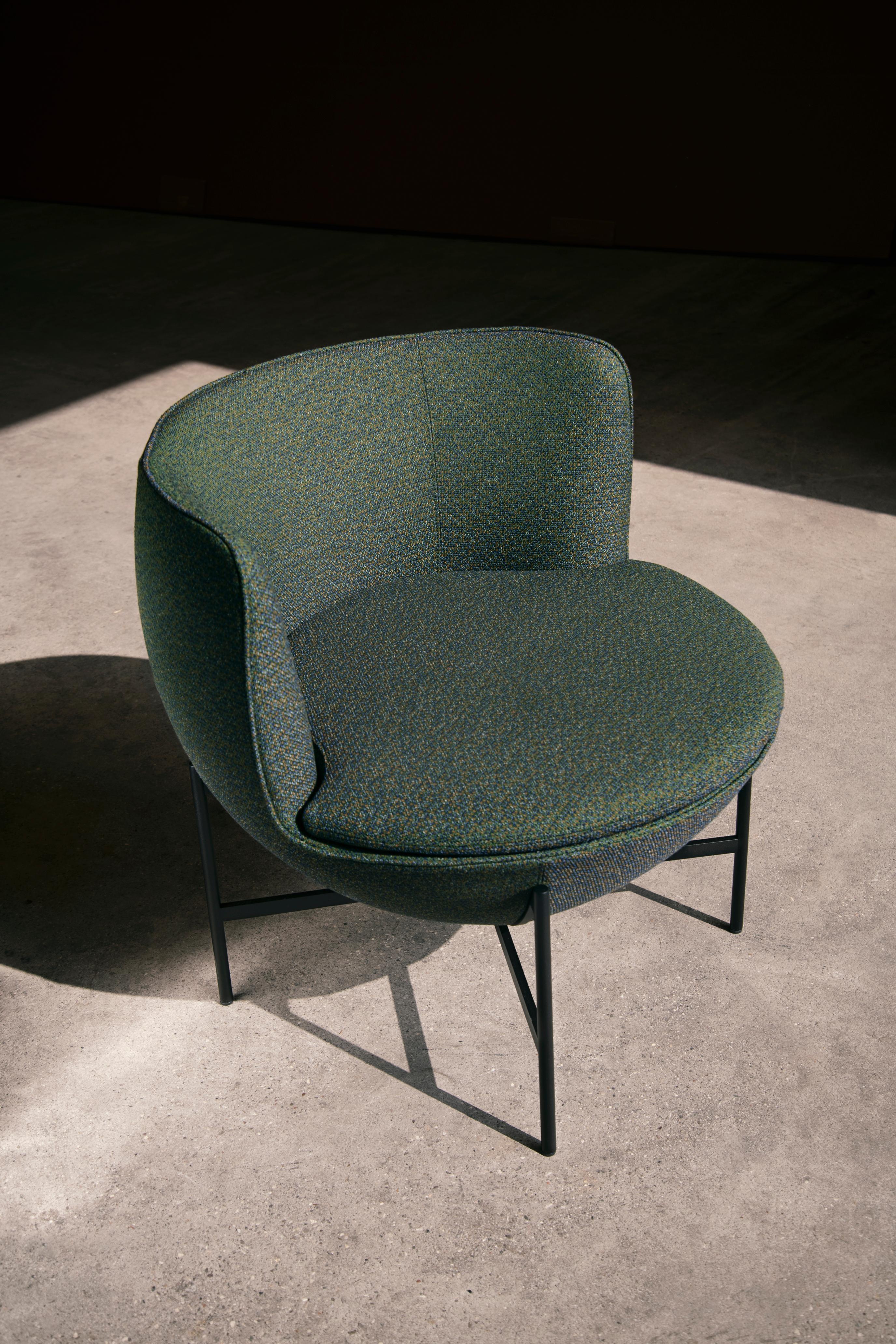 Textile Customizable La Manufacture-Paris Calice Armchair Designed by Patrick Norguet For Sale