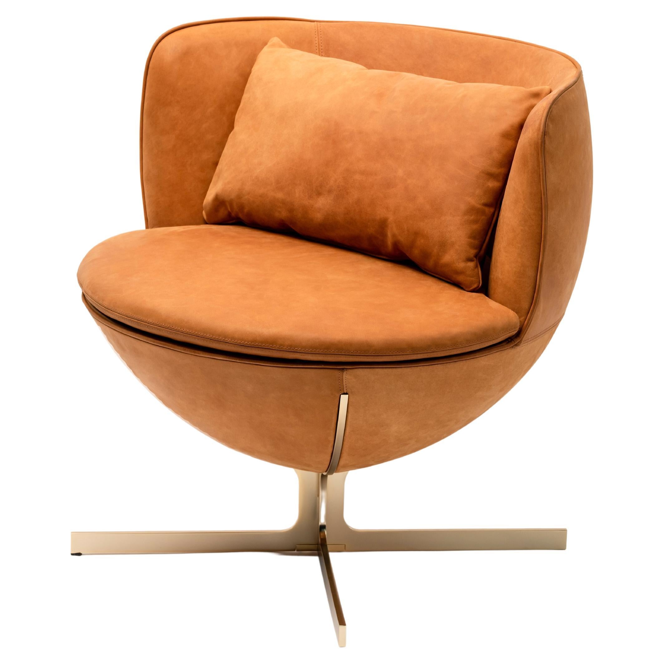 Customizable La Manufacture-Paris Calice Armchair Designed by Patrick Norguet For Sale