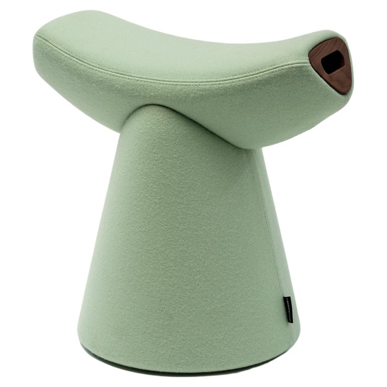 La Manufacture-Paris Gardian Stool with handle Designed by Patrick Norguet For Sale