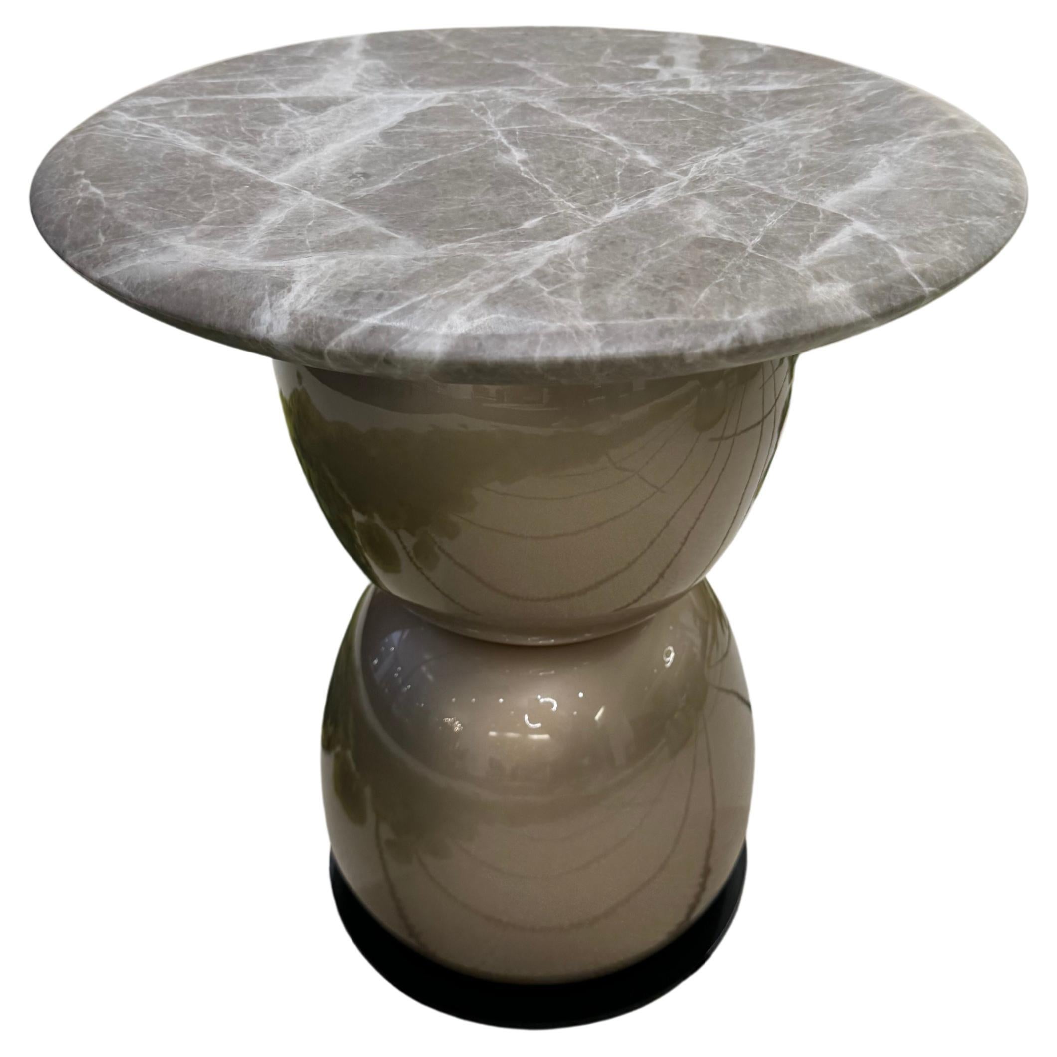 La Manufacture-Paris Gem Marble Top Table by Sebastian Herkner in Stock For Sale