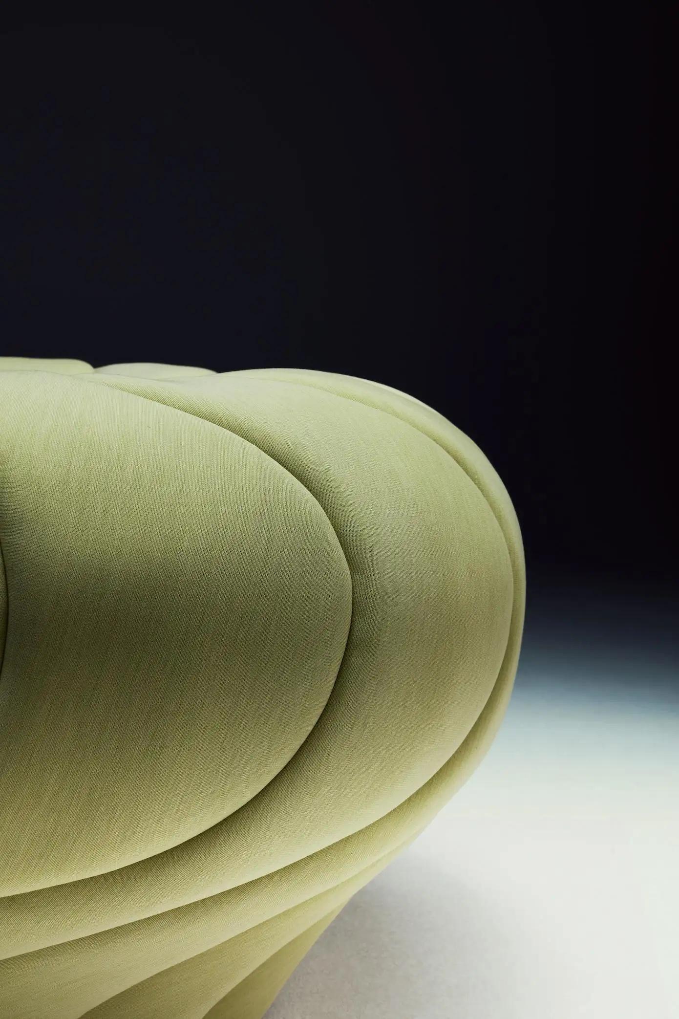 Contemporary La Manufacture-Paris Green Champignon Pouf Designed by Front in STOCK For Sale