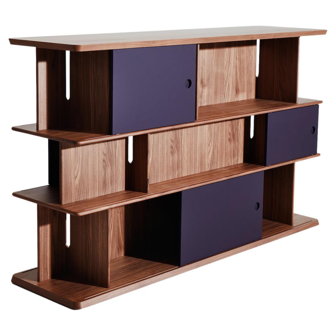 For La Manufacture, Neri&Hu have designed a range of bookcases with sliding panels, as part of their ‘Intersection ’collection celebrating monastery life. The use of natural or stained wood panels for the structure gives this range of bookcases a