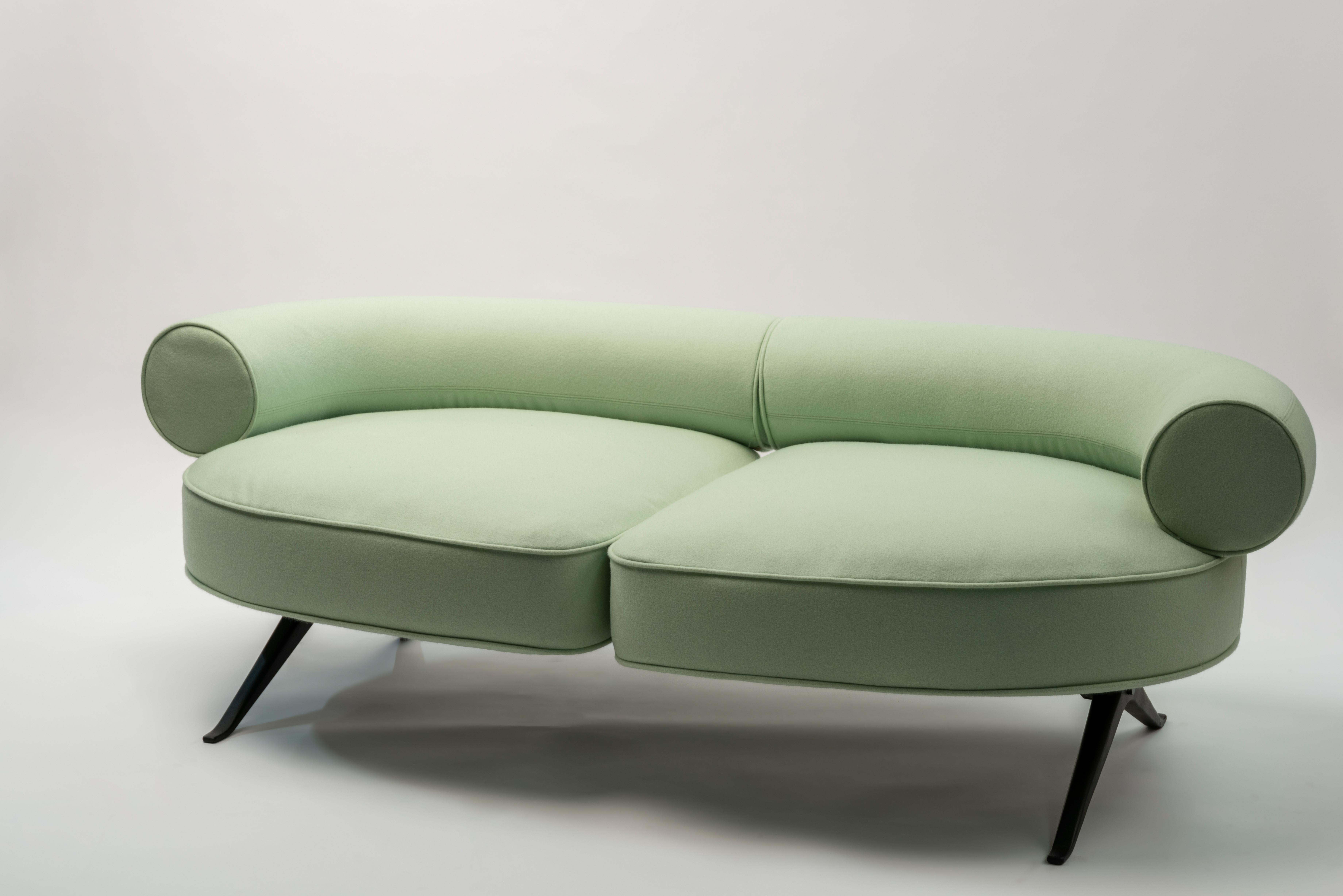 Textile Customizable La Manufacture-Paris Luizet  Sofa Designed by Luca Nichetto For Sale