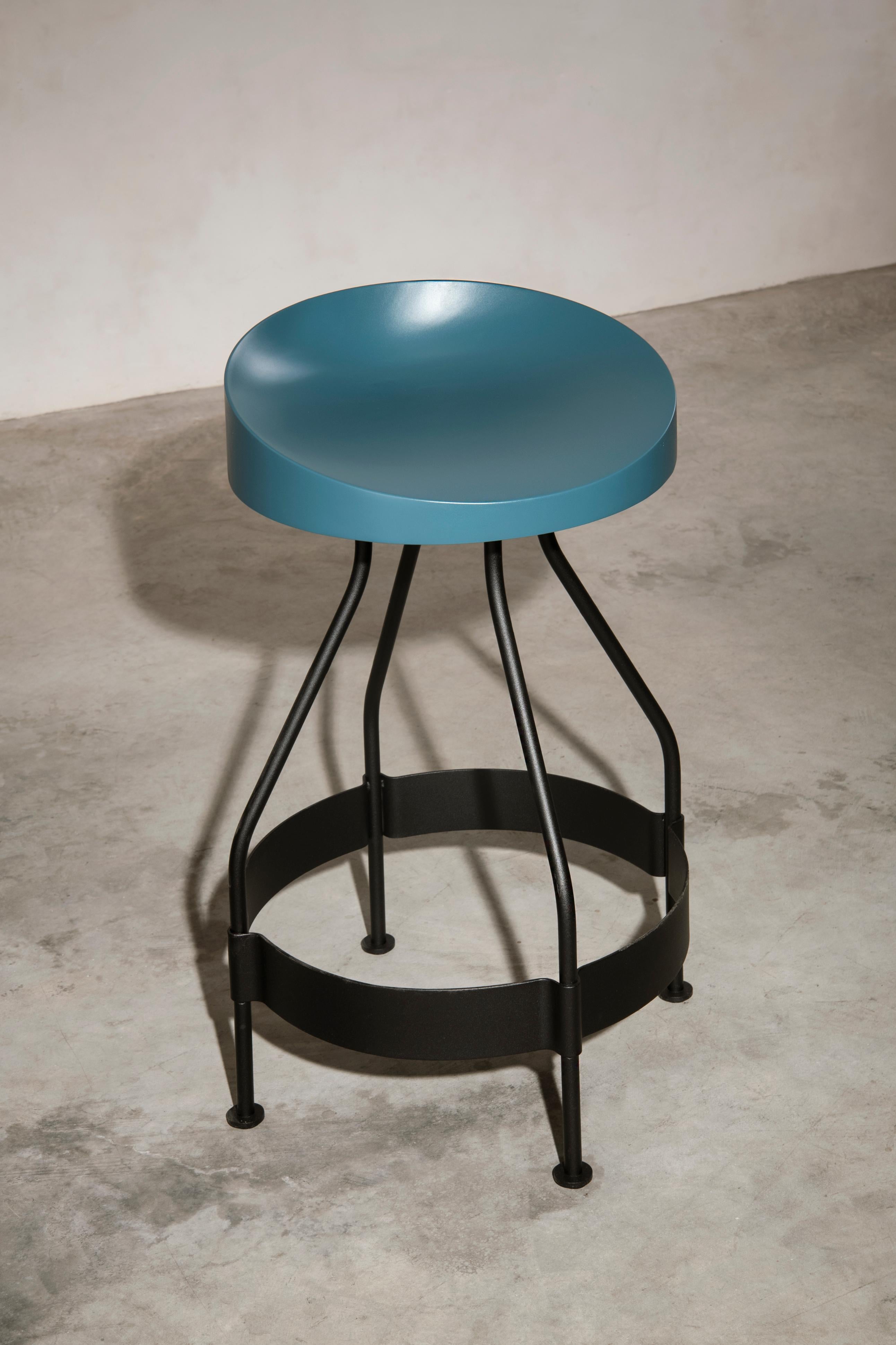 La Manufacture-Paris Olindias Swivel Stool IN OR OUTDOOR by Luca Nichetto In New Condition For Sale In New York, NY