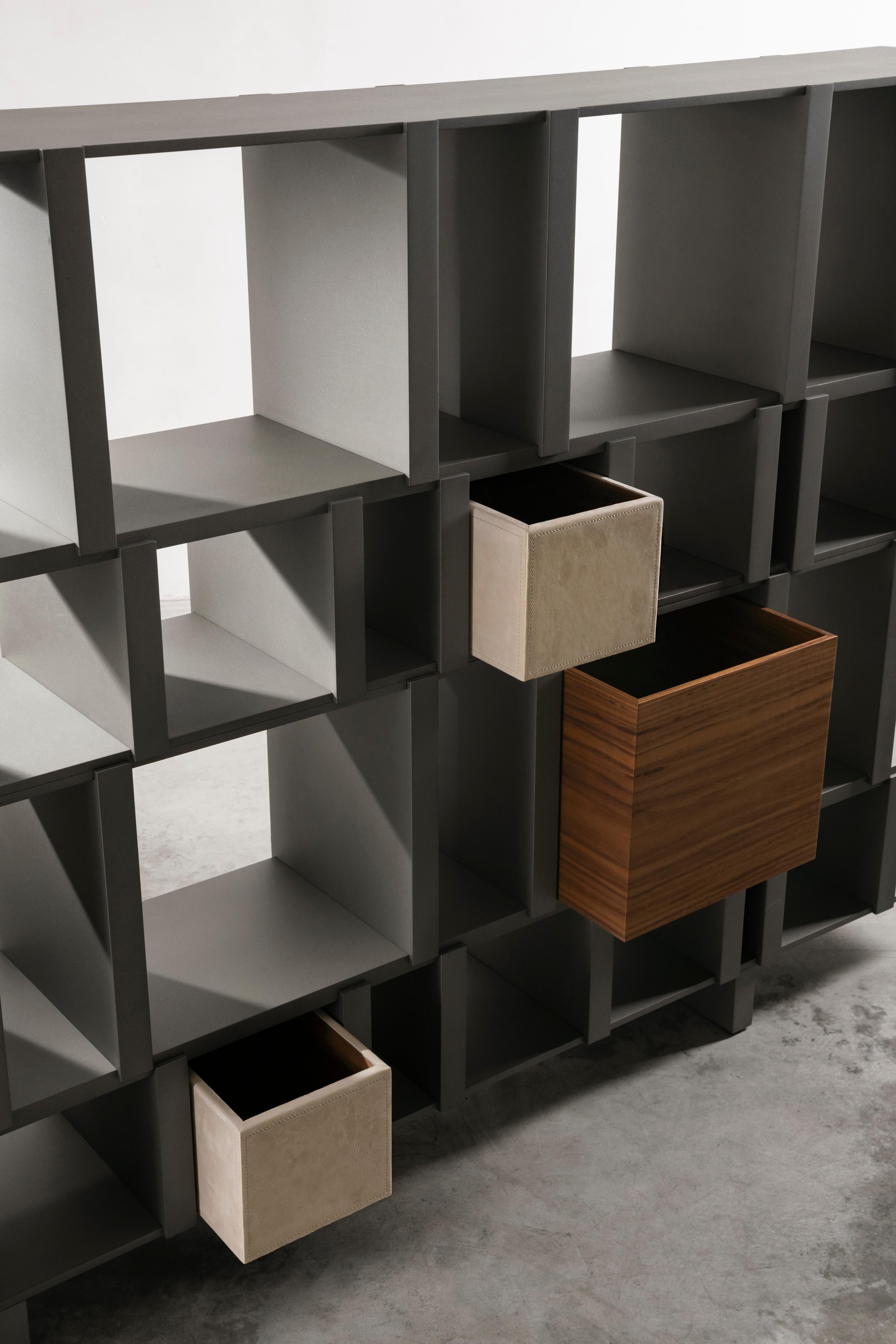Wood La Manufacture-Paris Pyrite Bookshelf Designed by Luca Nichetto For Sale