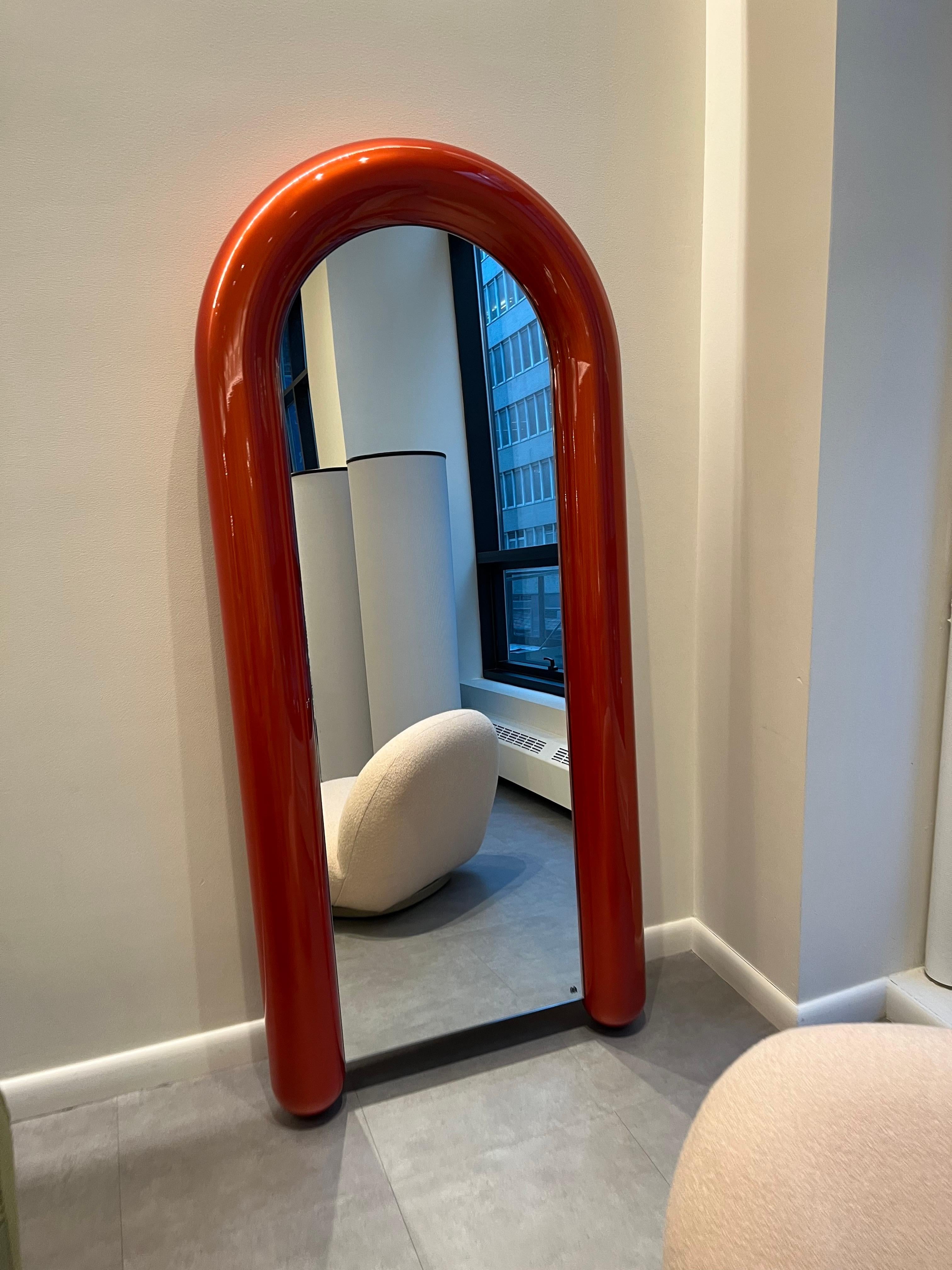La Manufacture-Paris Soufflé Mirror Designed by Luca Nichetto in STOCK In Excellent Condition For Sale In New York, NY