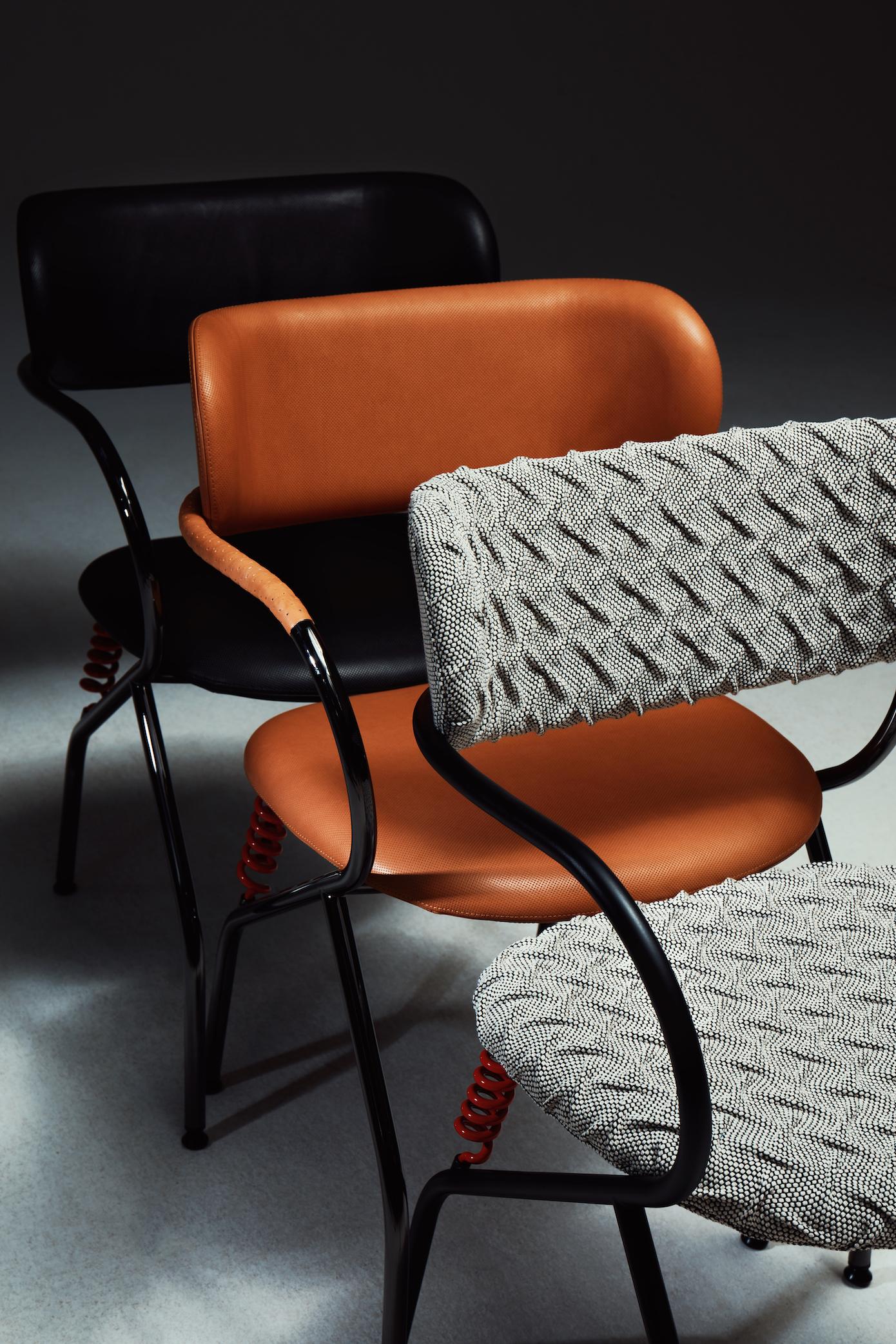 Tessile Sedia personalizzabile La Manufacture-Paris Spring Chair Designed by Front Design in vendita