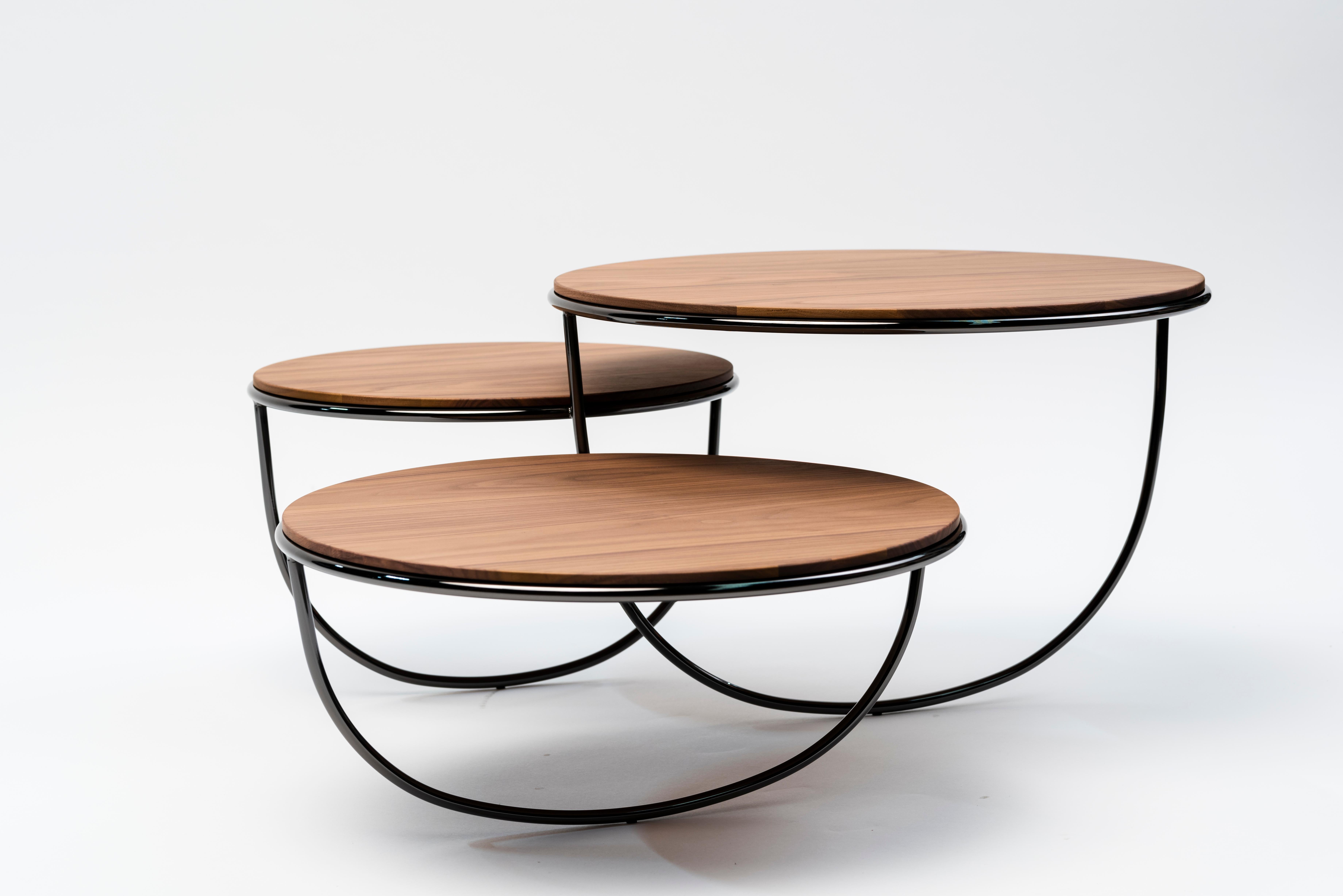 Contemporary La Manufacture-Paris Trio Table Designed by Nendo For Sale