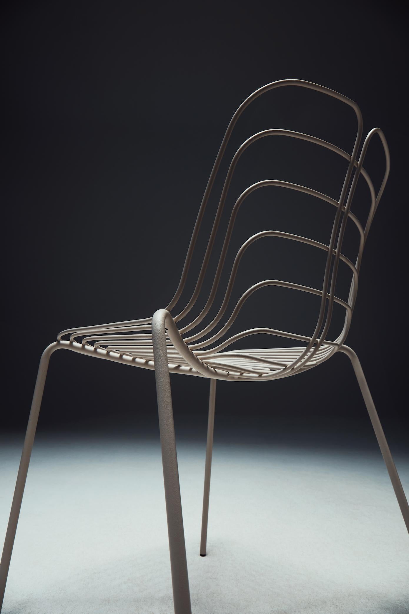 Métal Chaise câblée personnalisable La Manufacture-Paris conçue par Michael Young en vente