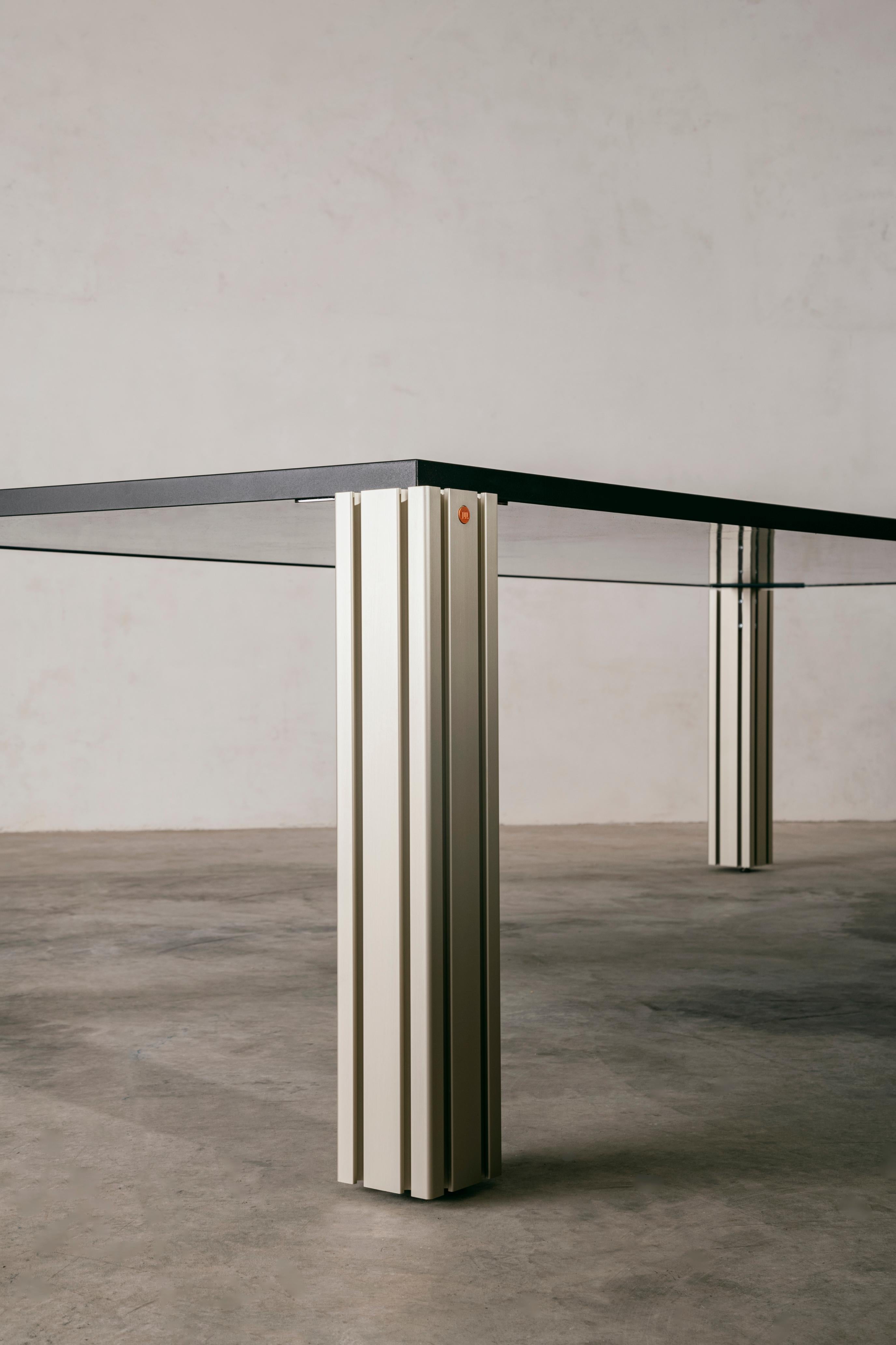 La Manufacture-Paris Work Extruded Table Design by Ben Gorham For Sale 1