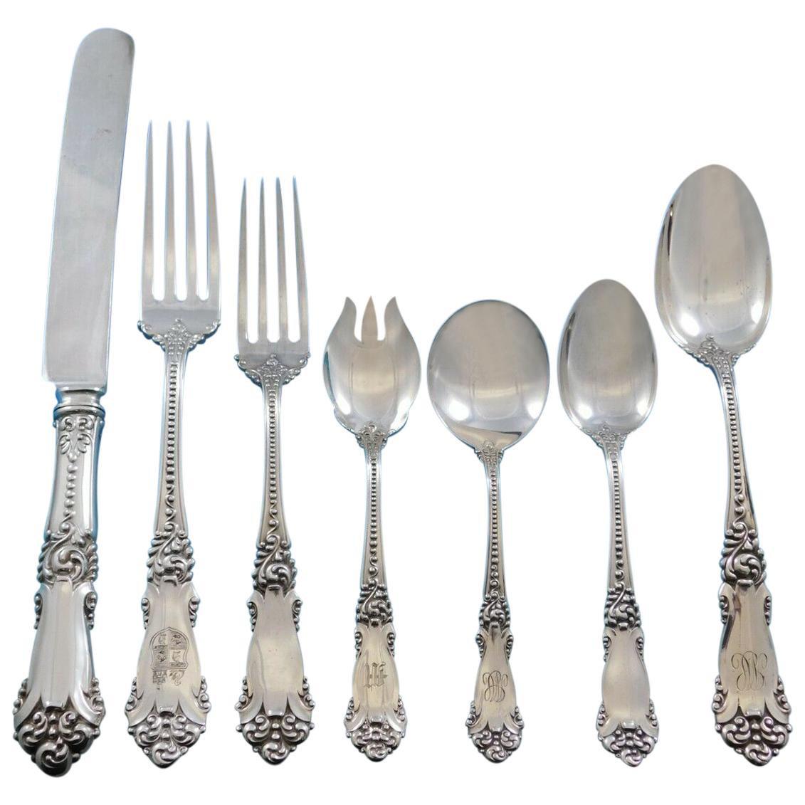 La Marquise by Reed & Barton Sterling Silver Flatware Set Service 66 Pcs Dinner