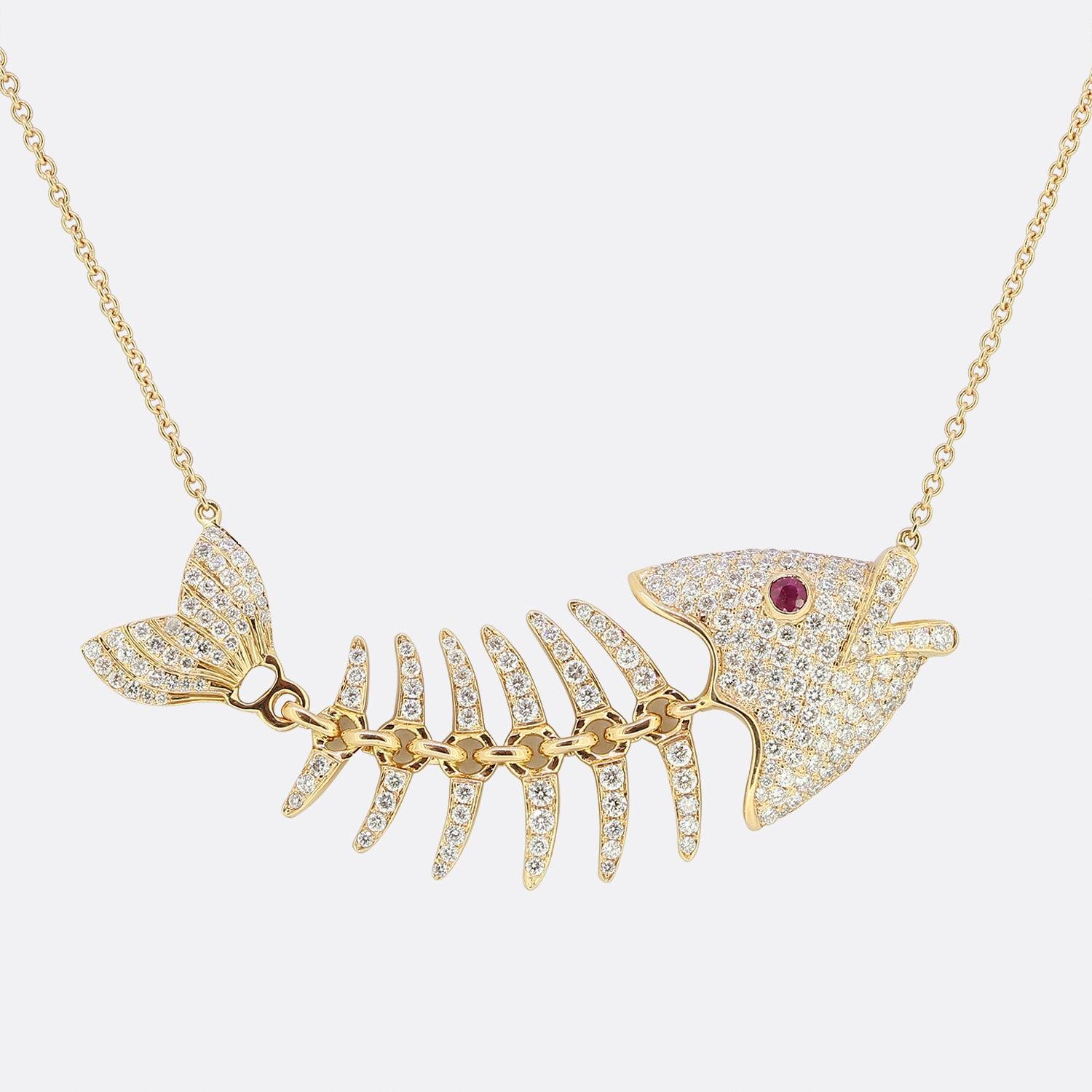 La Marquesa Collar Colgante Pez Rubí y Diamantes en Bueno estado para la venta en London, GB