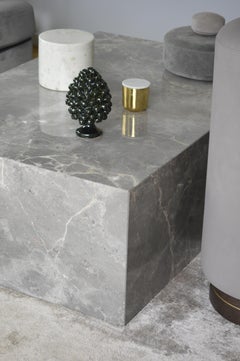 La Matrigna, Scandinavian Design Table in Italian Marble