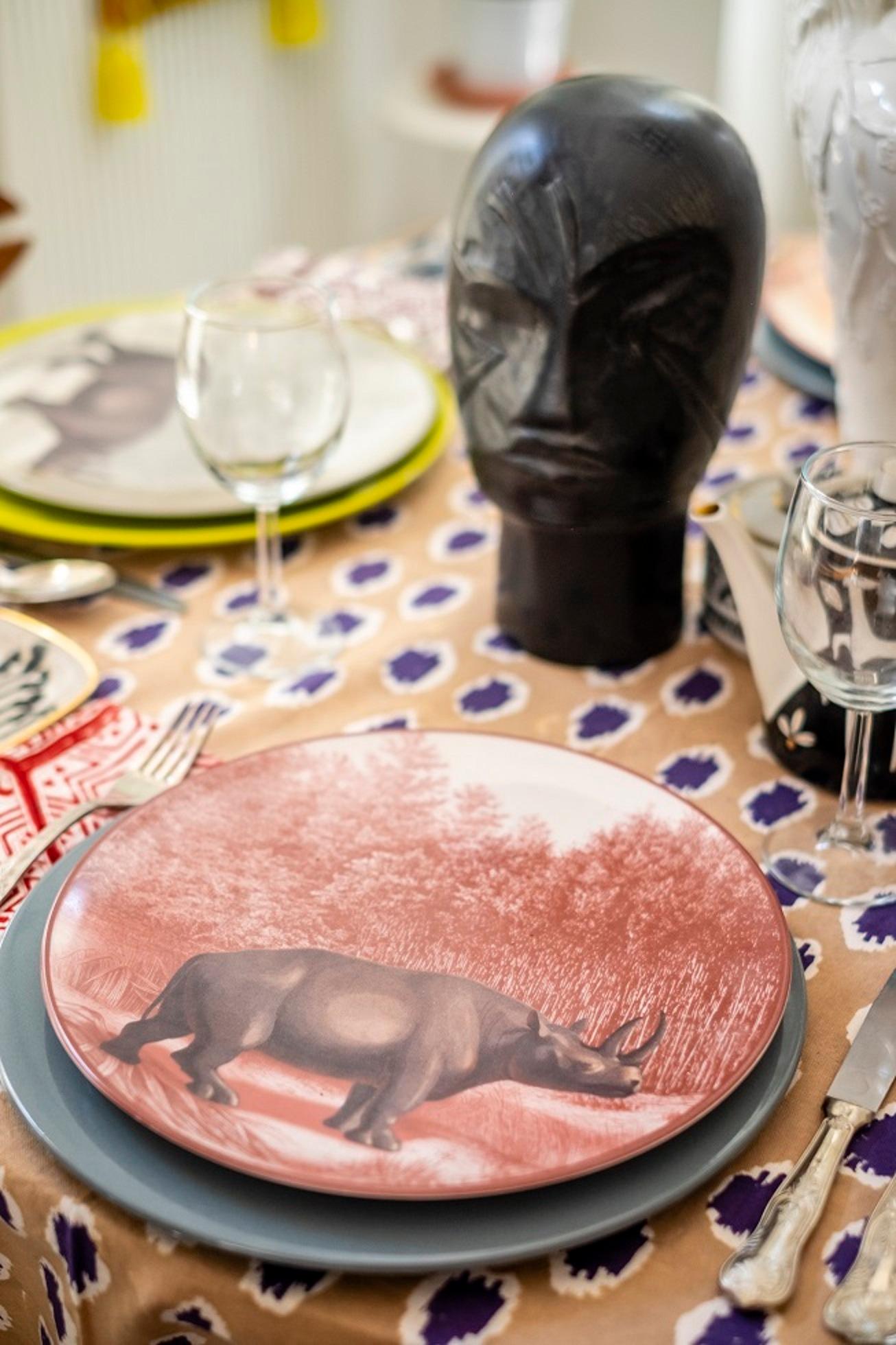 Platos de postre Ottomane La Menagerie - Lote de 4 Italiano en venta