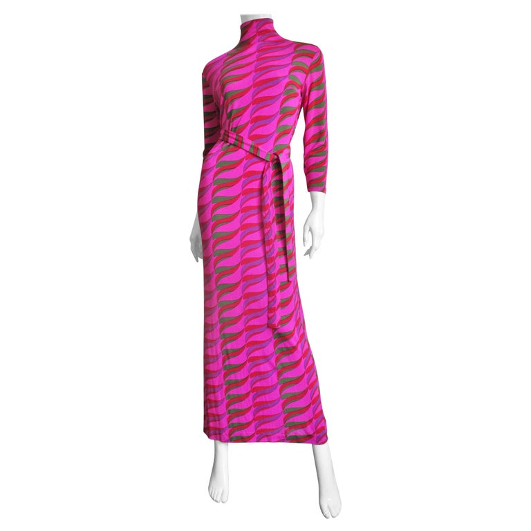 1960s Butterfly Print La Mendola Maxi