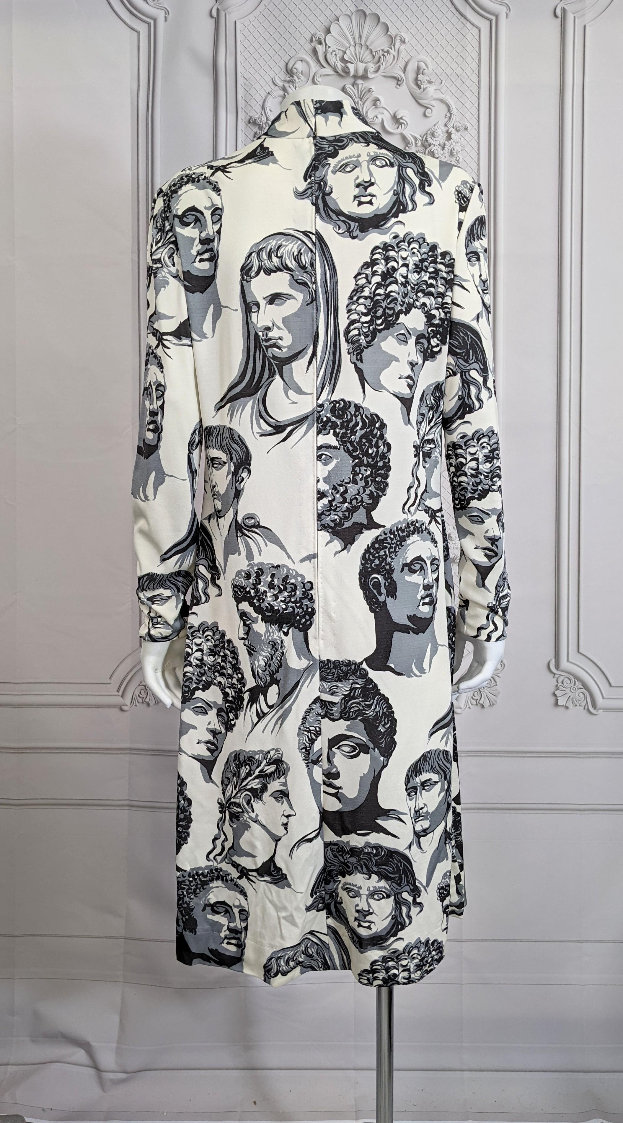 La Mendola, Rome Graphic Print Dress In Good Condition For Sale In New York, NY