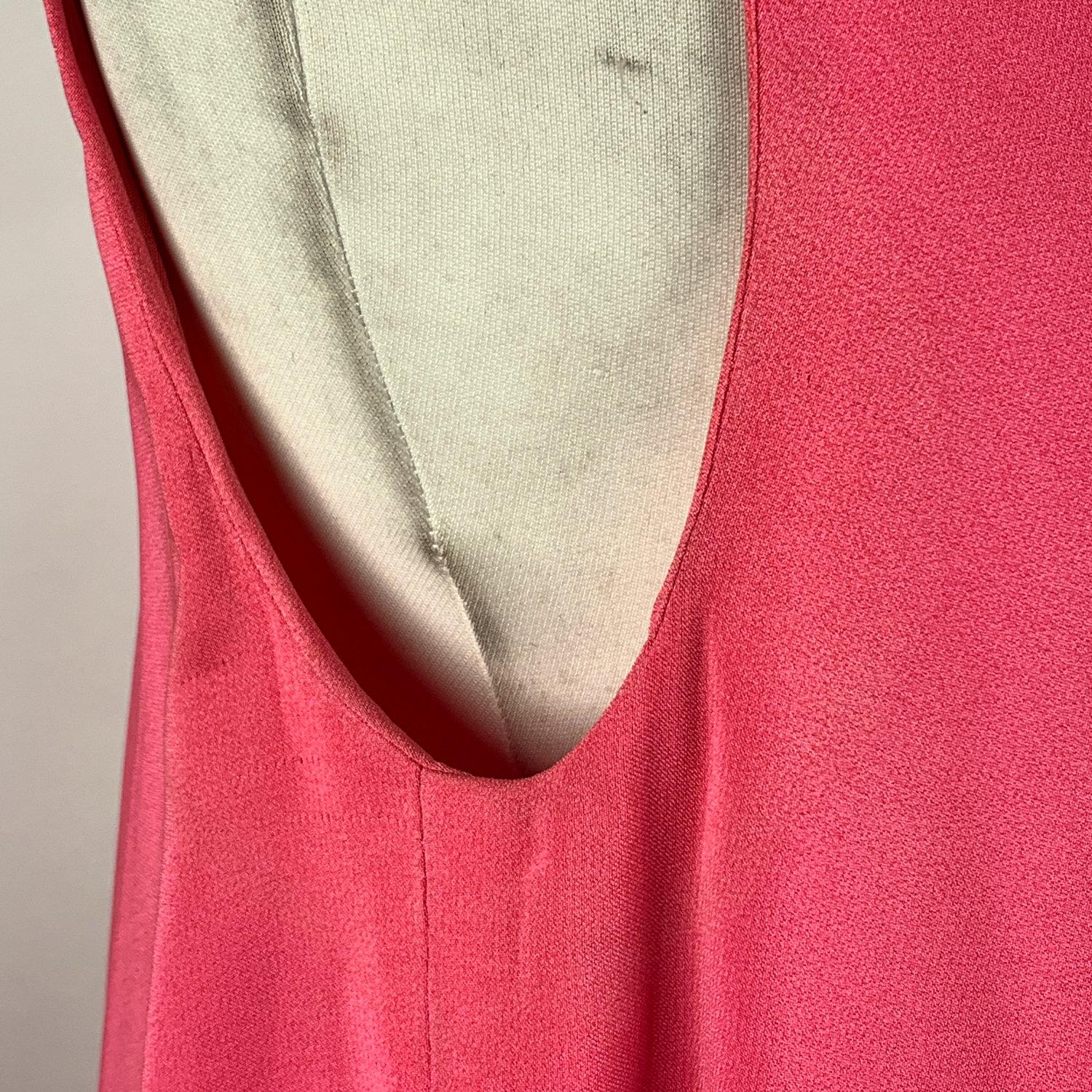 La Mendola Vintage Pink Kaftan Sleeveless Gown Evening Dress Size 46 1