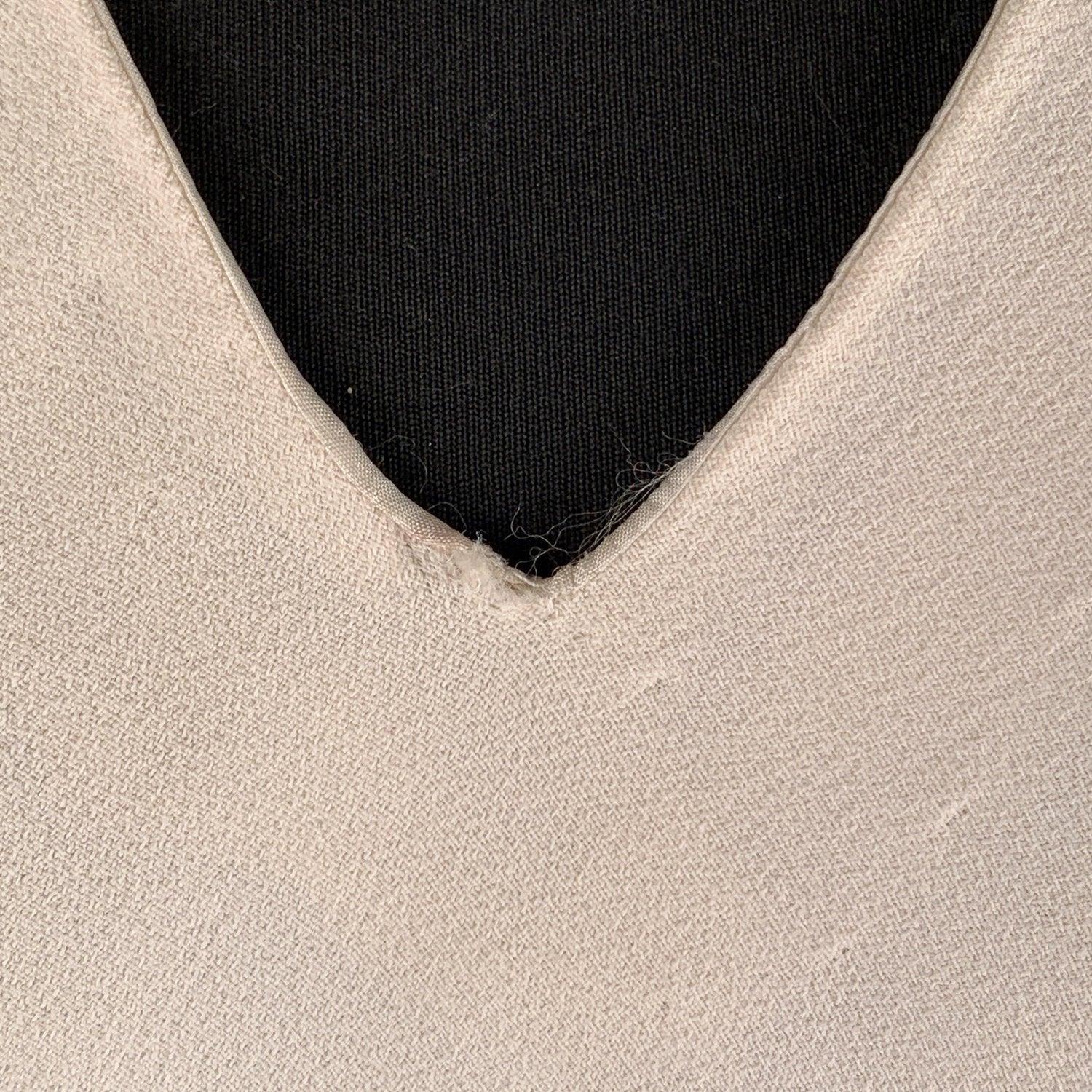 La Mendola Vintage White Long Kaftan Evening Dress Size 46 For Sale 2