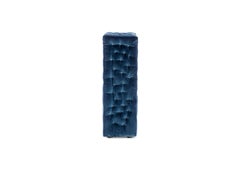 La Michetta Back 73 Velvet Backrest Sofa in Navy by Gaetano Pesce