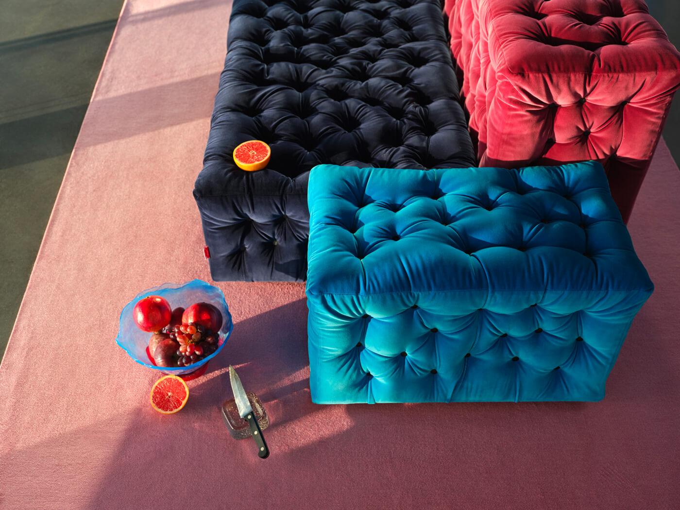 Sofá La Michetta Composition 6 de Gaetano Pesce Terciopelo en venta