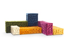 Sofá La Michetta Composition 7 de terciopelo by Gaetano Pesce