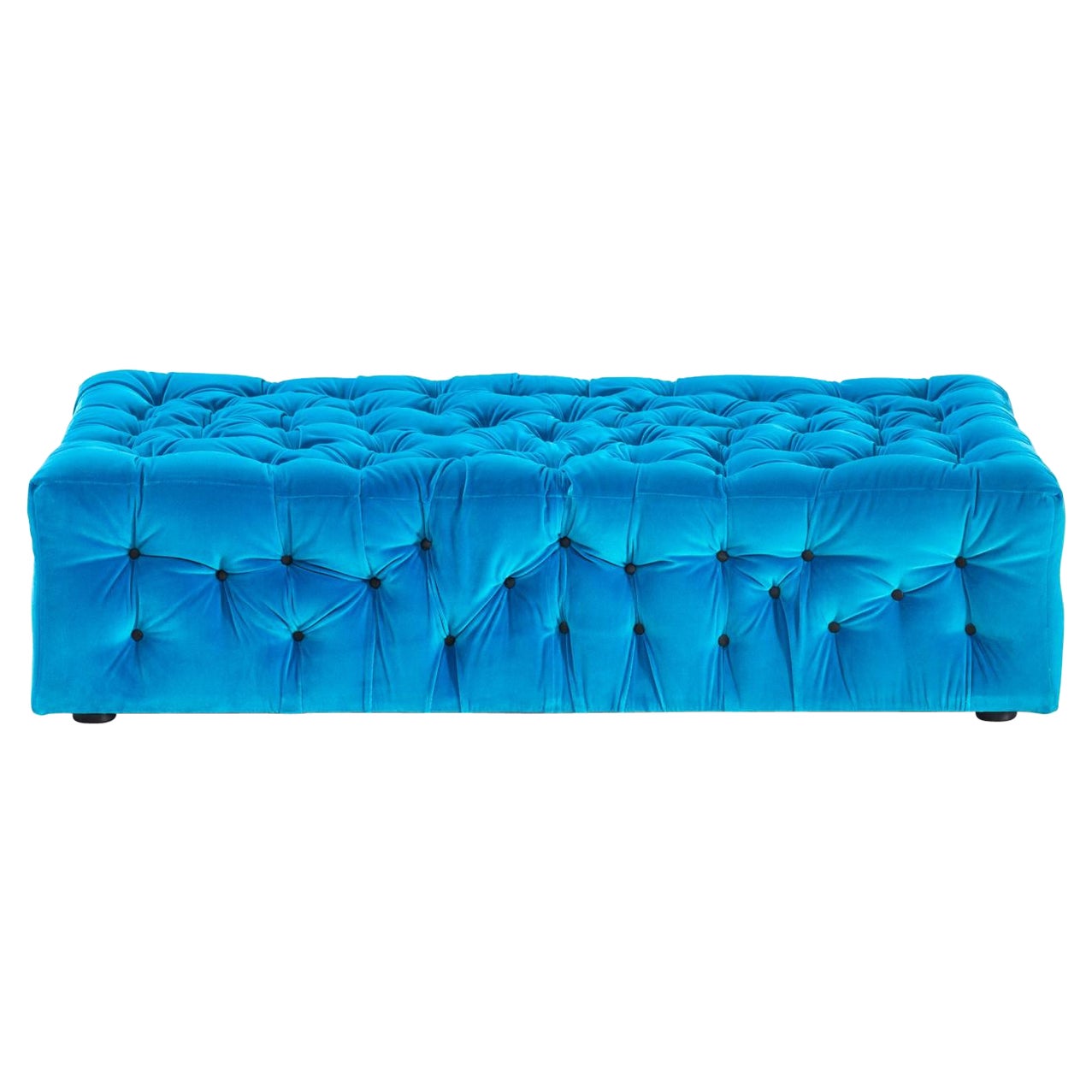La Michetta Seat 144 Velvet Seat in Cyan by Gaetano Pesce For Sale