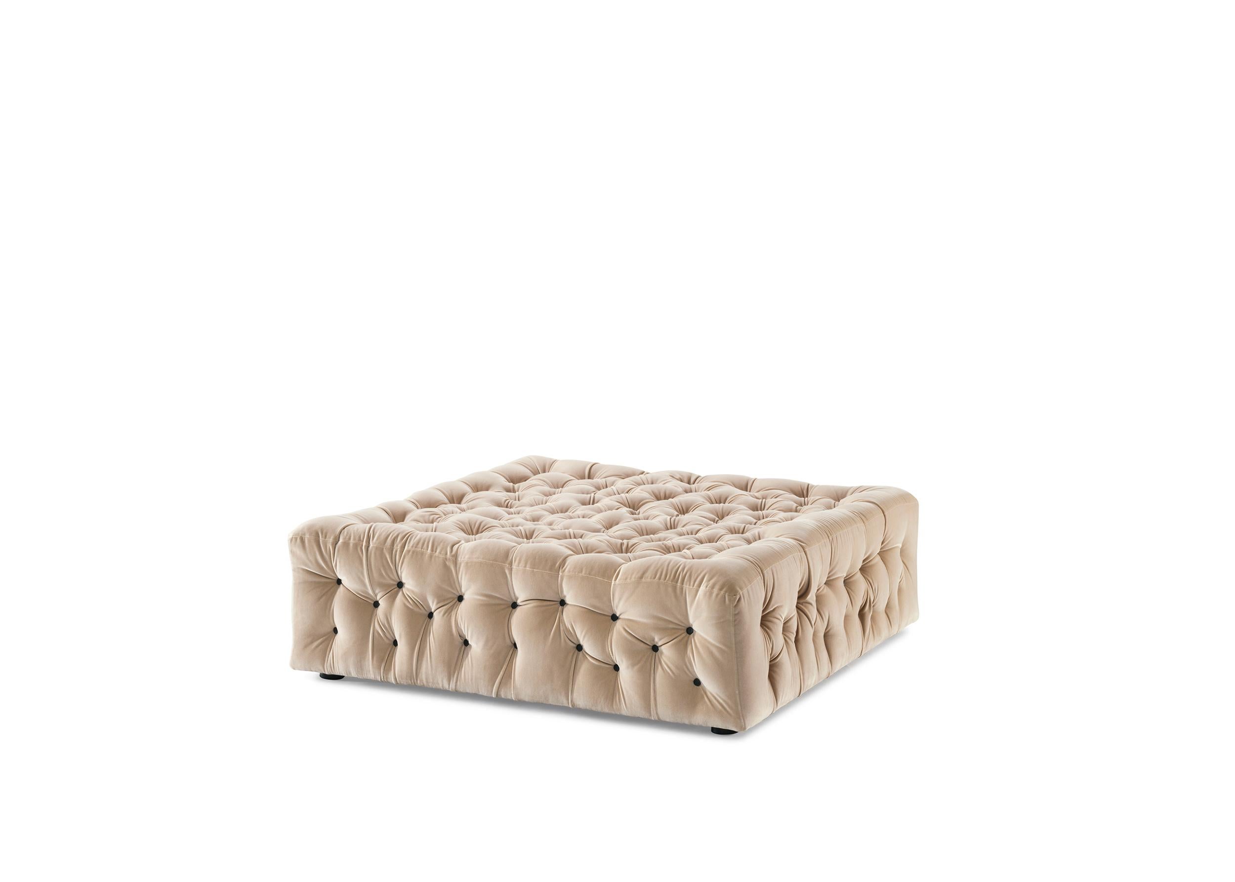 italien Pouf en velours La Michetta 115 en noisette par Gaetano Pesce en vente