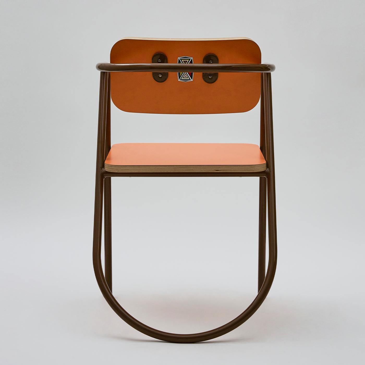 La Misciù Brown Chair In New Condition In Milan, IT