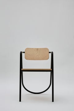 La Misciù Chair, Light Wooden & Black