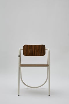 La Misciù Chair, White and Dark Wood