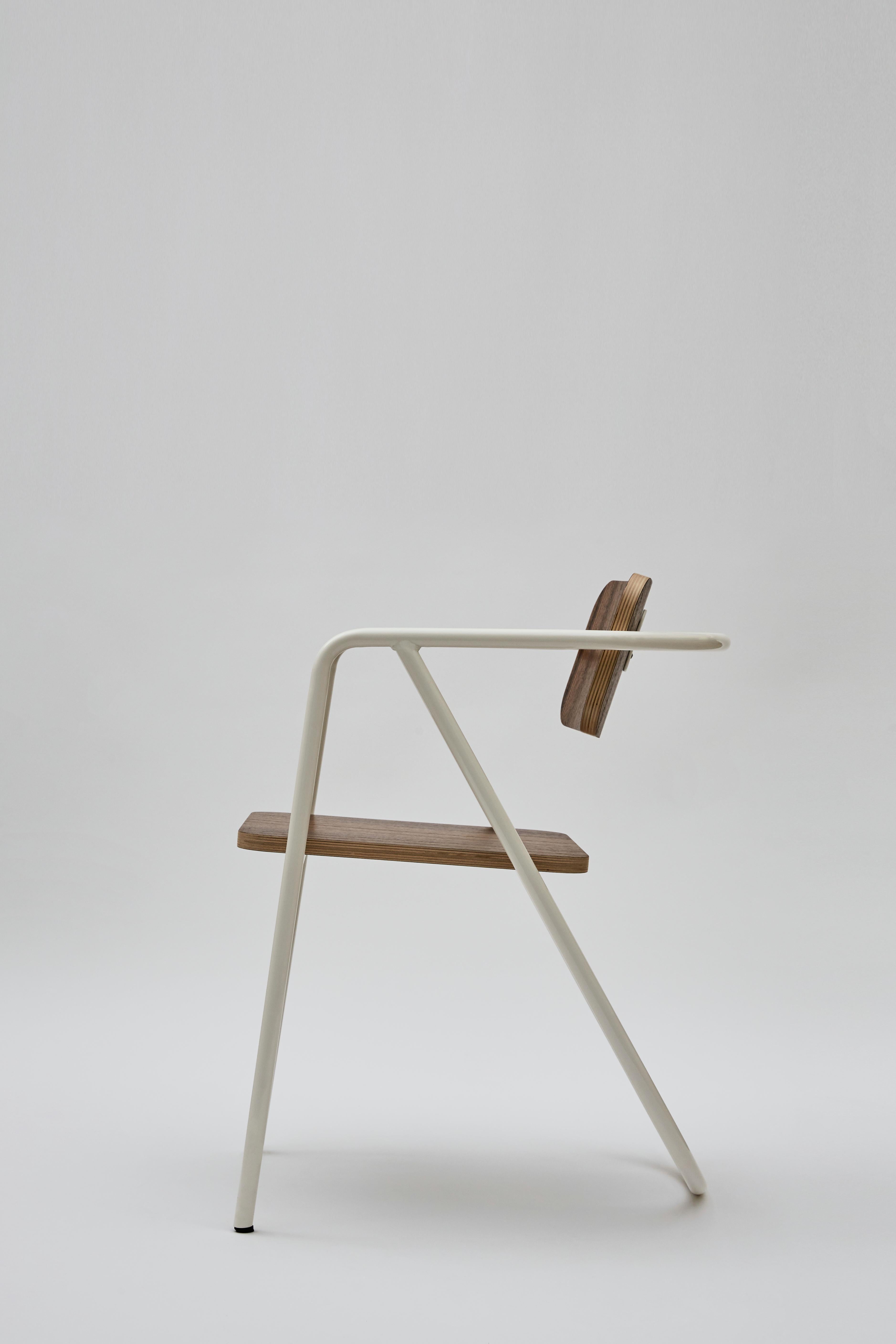 Other La Misciù Chair, White and Dark Wood For Sale