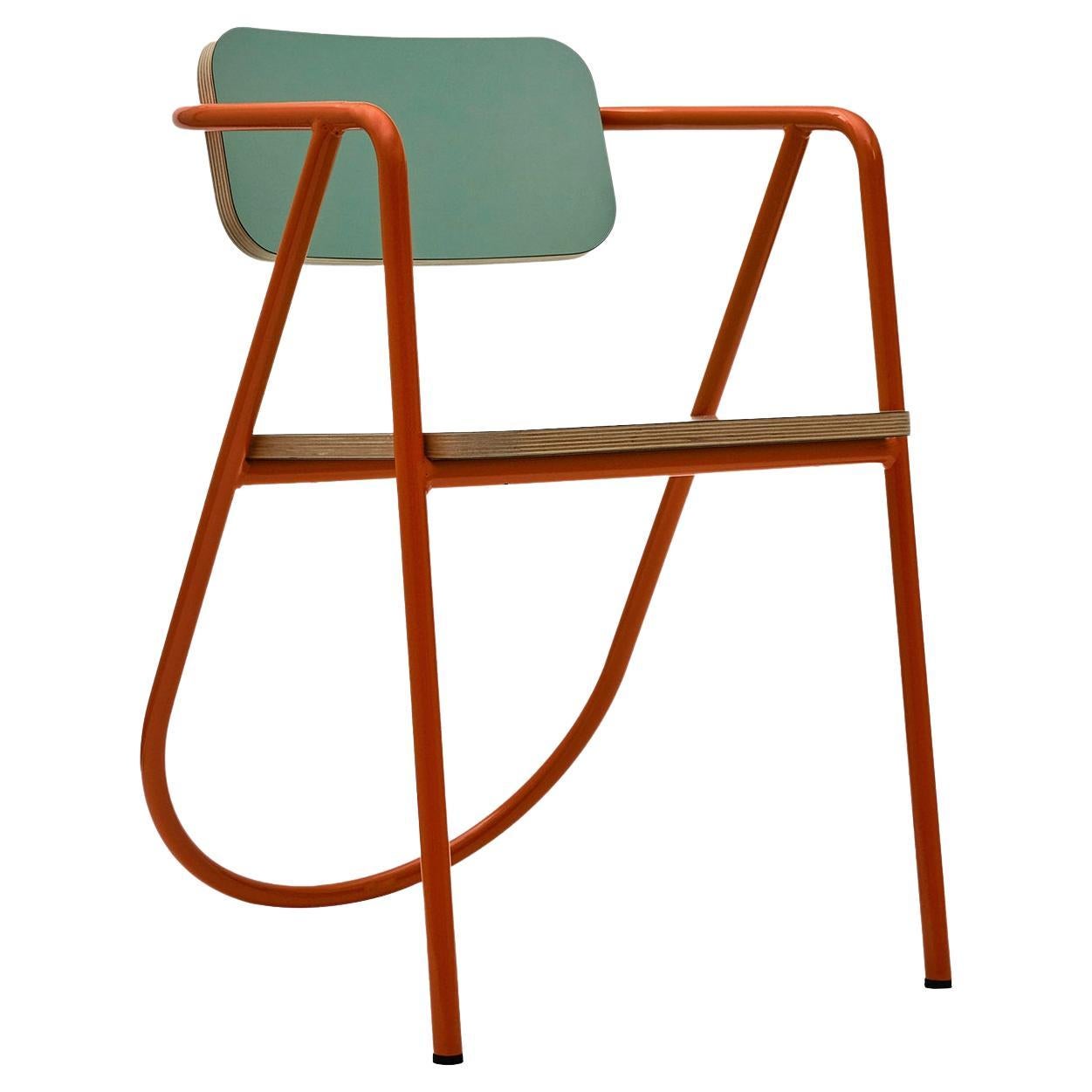 Winifred Staeb Orange Sculpture Chair at 1stDibs