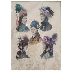 La Mode Illustrée, French Fashion Sheet, circa 1886