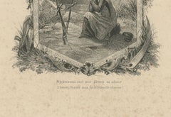 La Mort de Laurence – Romantic Lithograph from Lamartine's Jocelyn, circa 1840