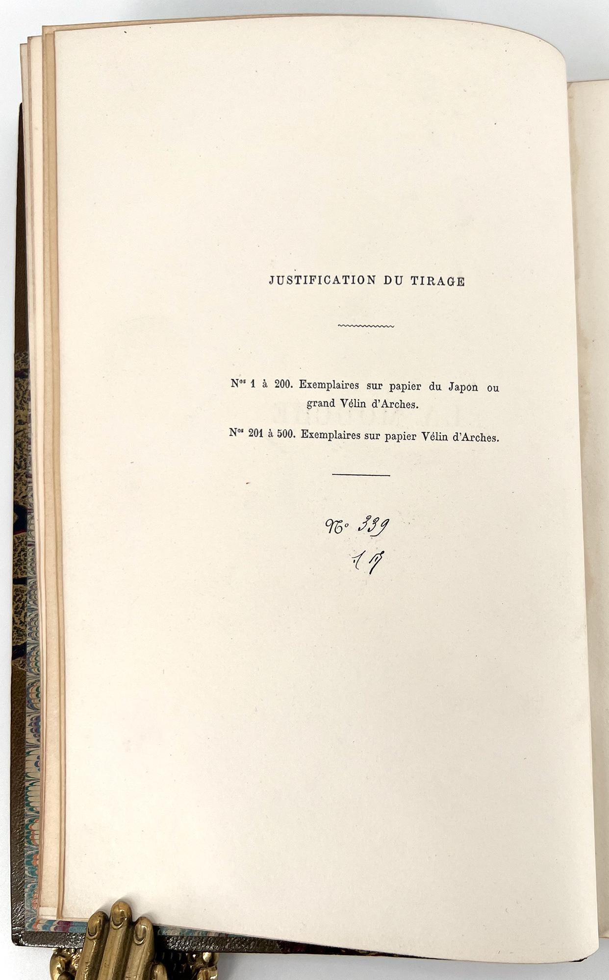 French La Mouche by Alfred de Musset – Illustrations by Adolphe Lalauze For Sale